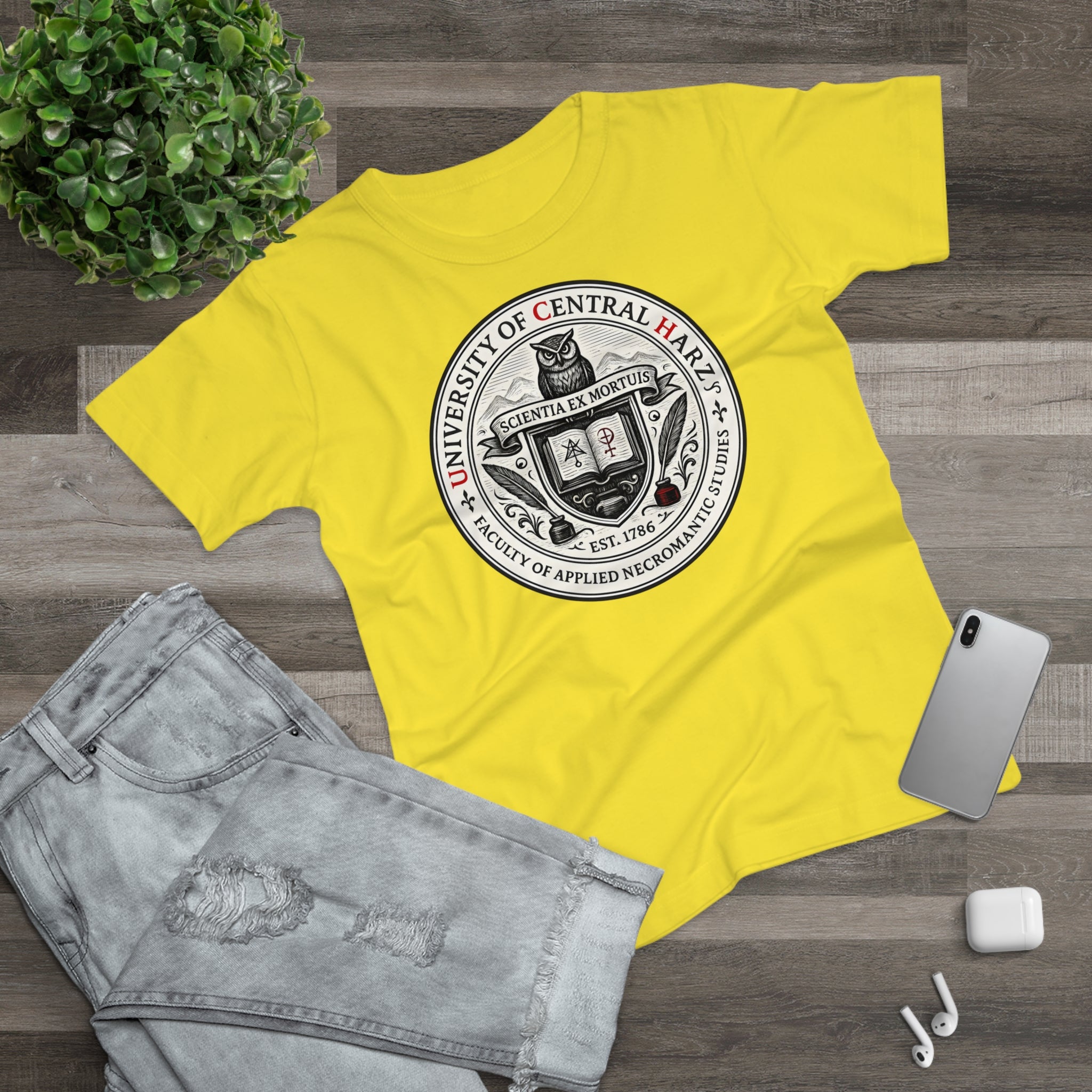 University of Central Hartz: Frontprint, Womens' T-Shirt **Grimwater-Edition**