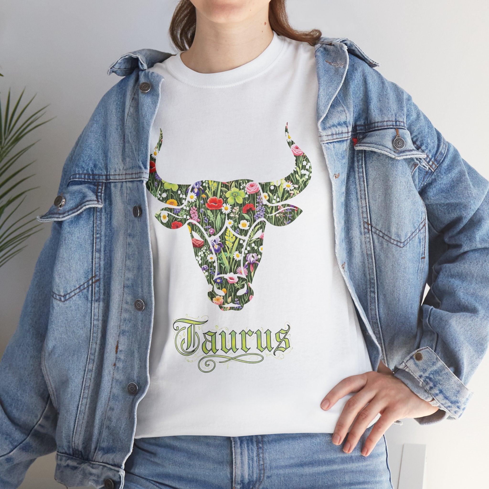 Taurus Floral Zodiac Shirt, Taurus Gift, Astrology Apparel, Horoscope Tee, Birthday Gift