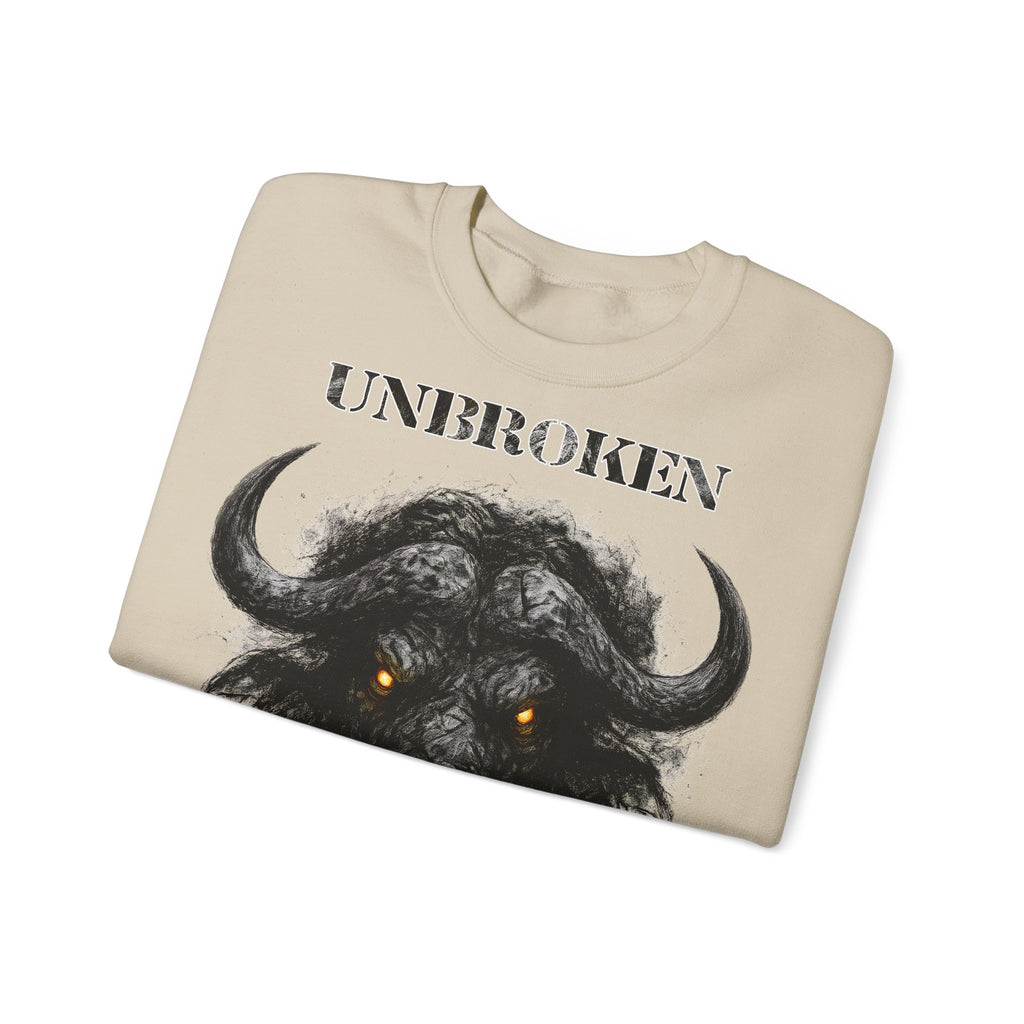 Büffel - Unbroken: Animals-Collection, Frontprint, Unisex Sweatshirt