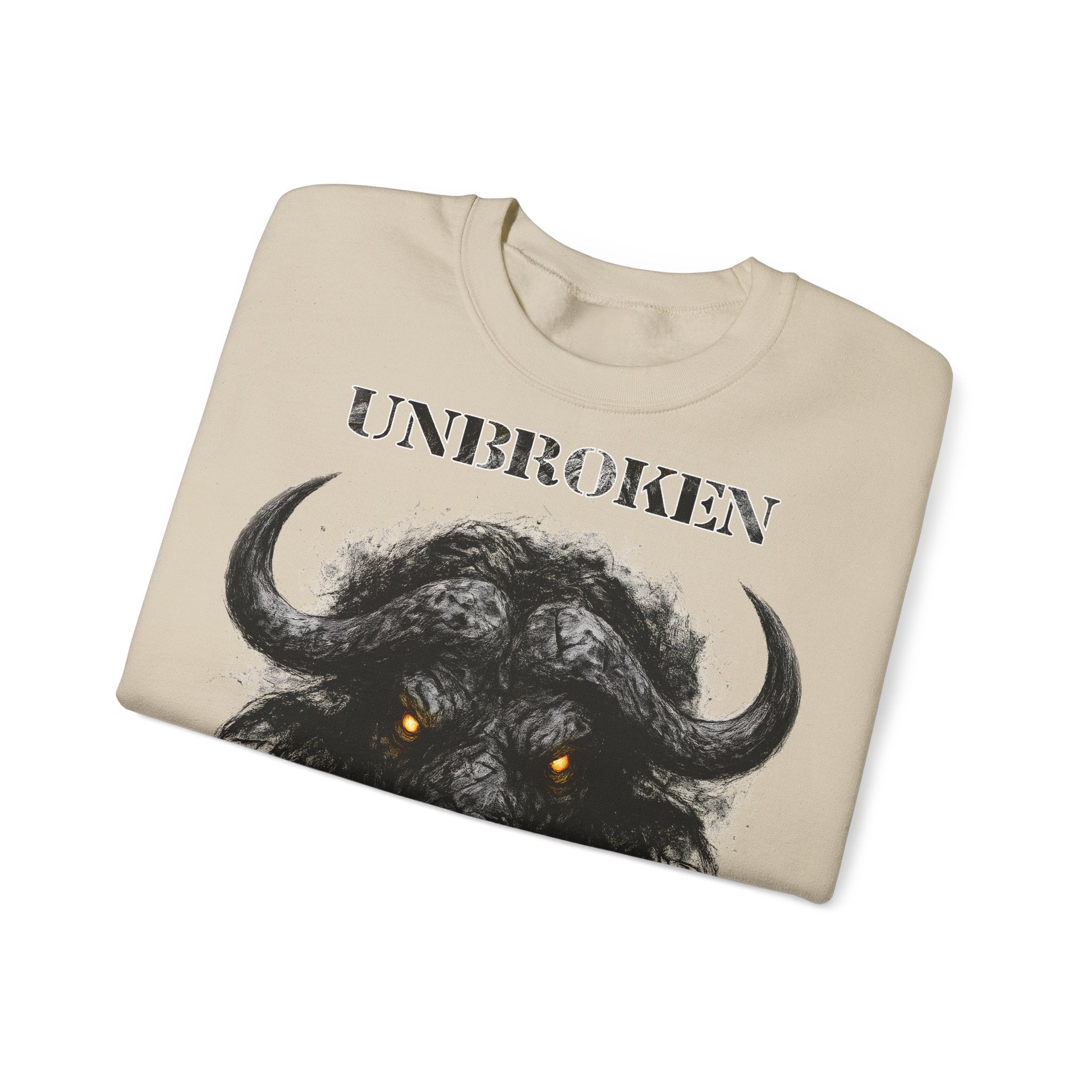 Büffel - Unbroken: Animals-Collection, Frontprint, Unisex Sweatshirt