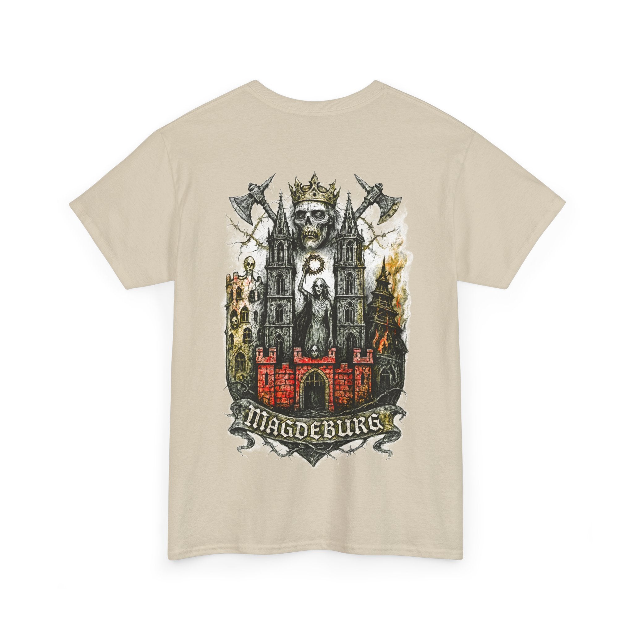 Magdeburg: Front-/Backprint, Unisex T-Shirt **Grimwater-Edition**