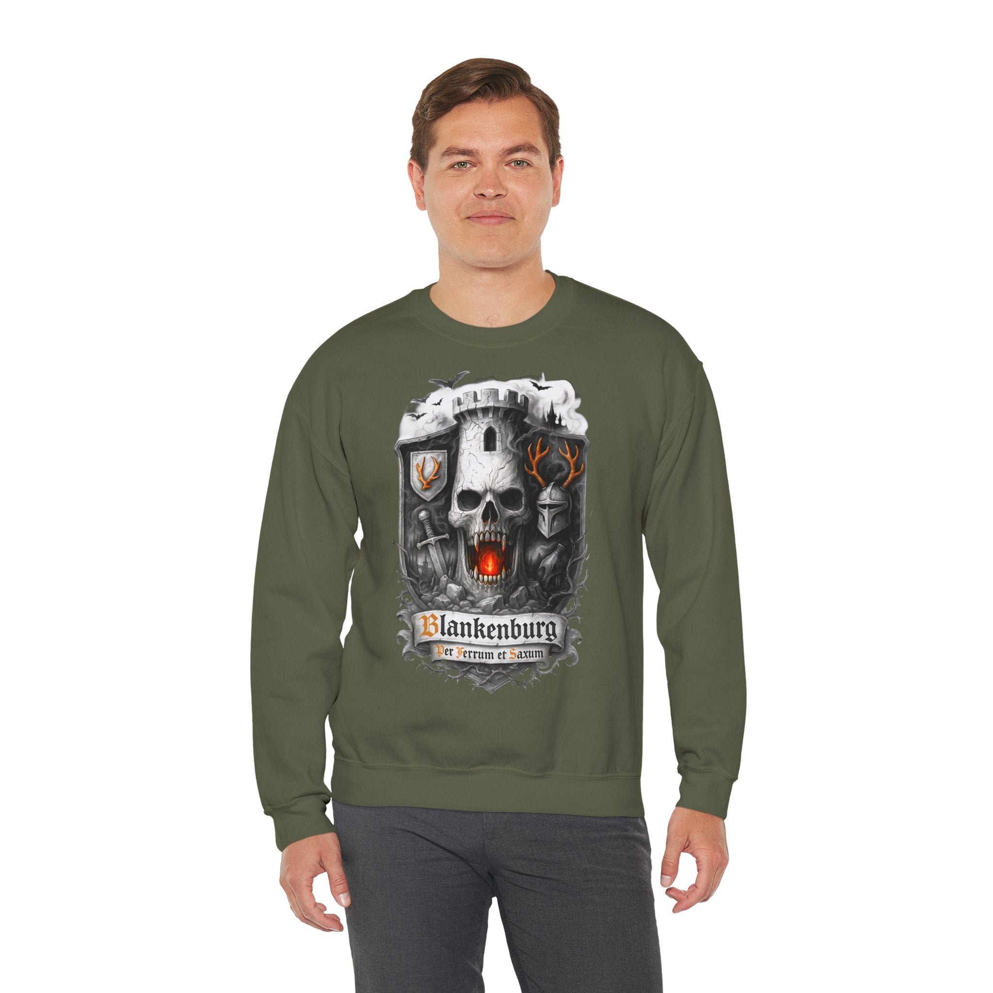Blankenburg: Harz-Collection, Frontprint, Unisex Sweatshirt **Grimwater-Edition**