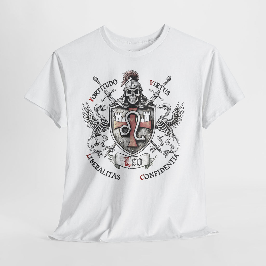 Löwe: Frontprint, Unisex T-Shirt **Grimwater-Edition** Sternzeichen Astrologie (Leo)