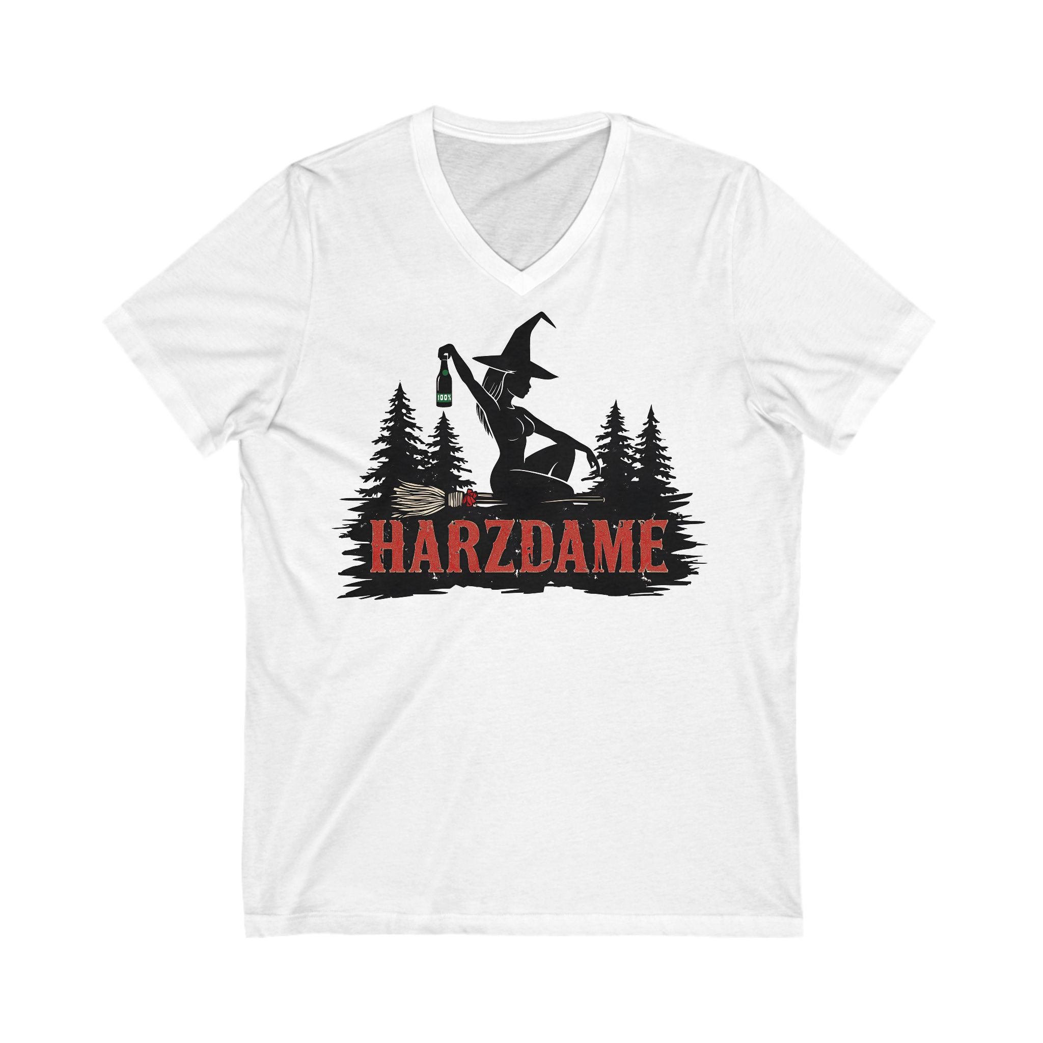 Harzdame, Ladies V-Neck, black and white versions