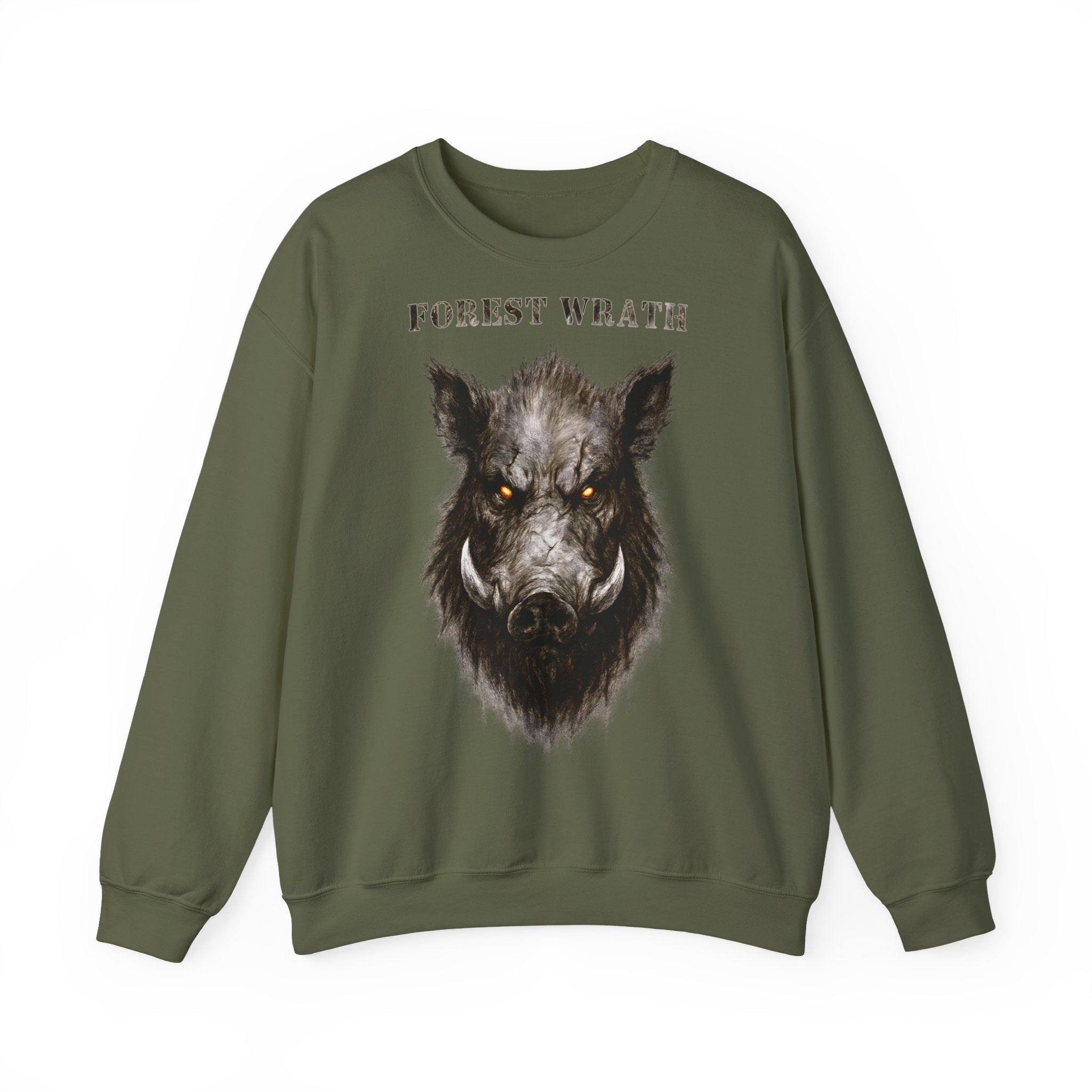 Keiler - Forest Wrath: Animals-Collection, Frontprint, Unisex Sweatshirt