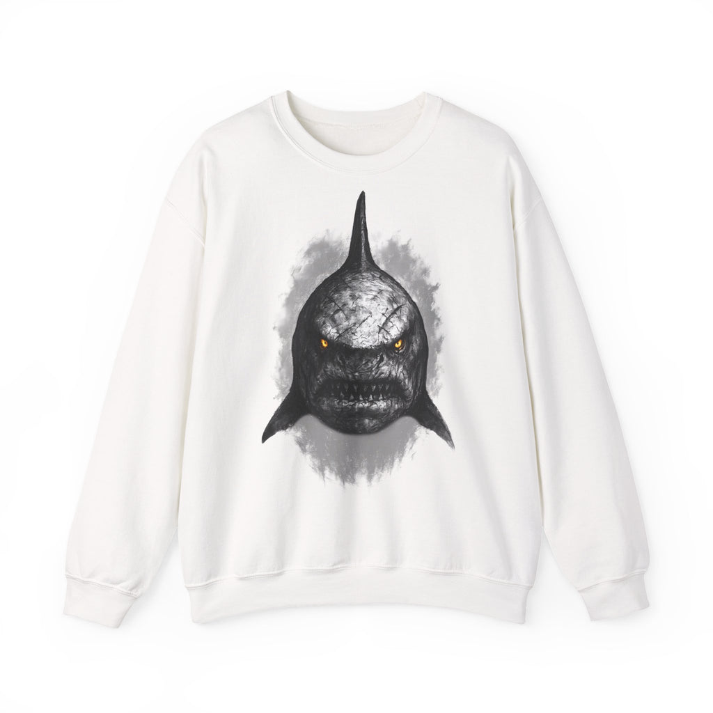 Hai: Animals-Collection, Frontprint, Unisex Sweatshirt, Menacing Shark