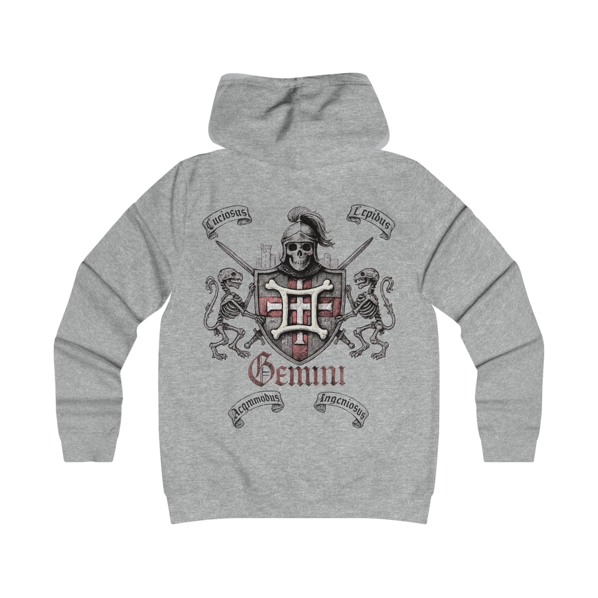 Zwilling - Backprint, Womens' Hoodie -  **Grimwater Edition** Sternzeichen Astrologie (Gemini)