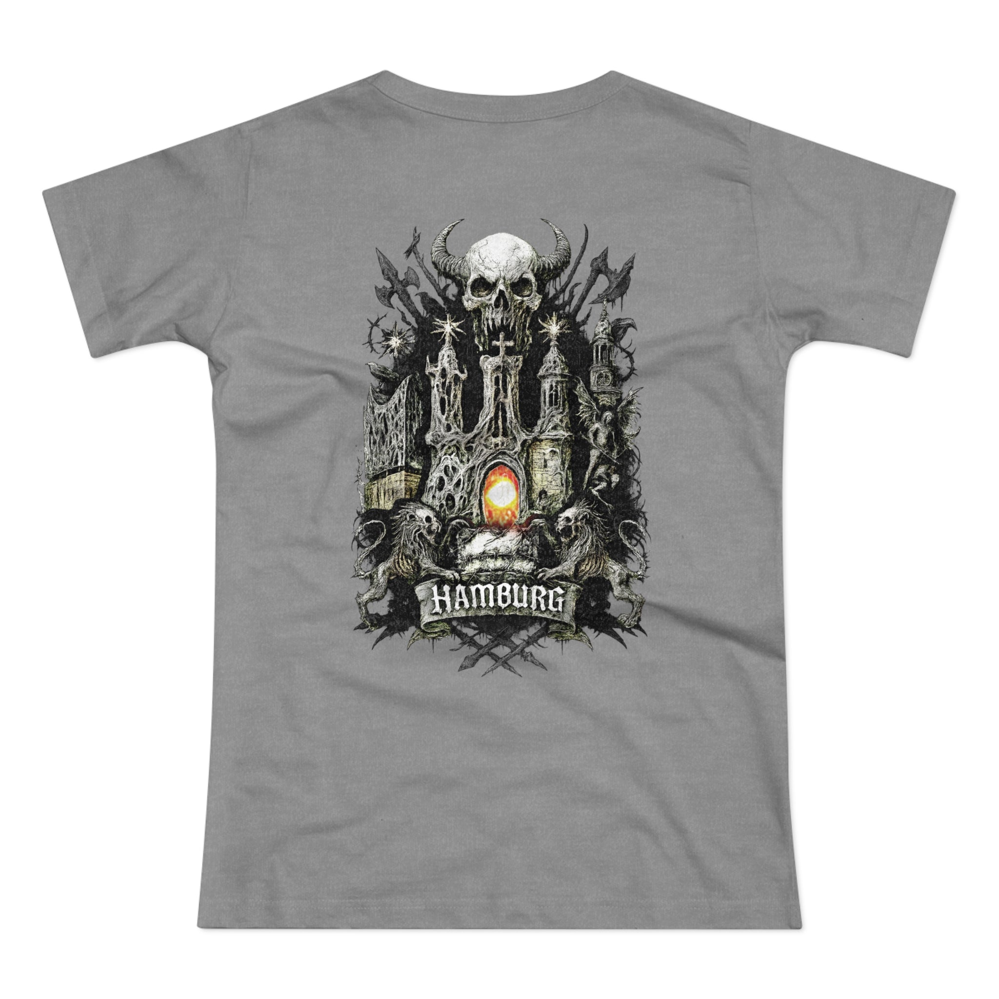 Hamburg "Night Crew" - Front-/Backprint, Womens' T-Shirt: **Grimwater-Edition**