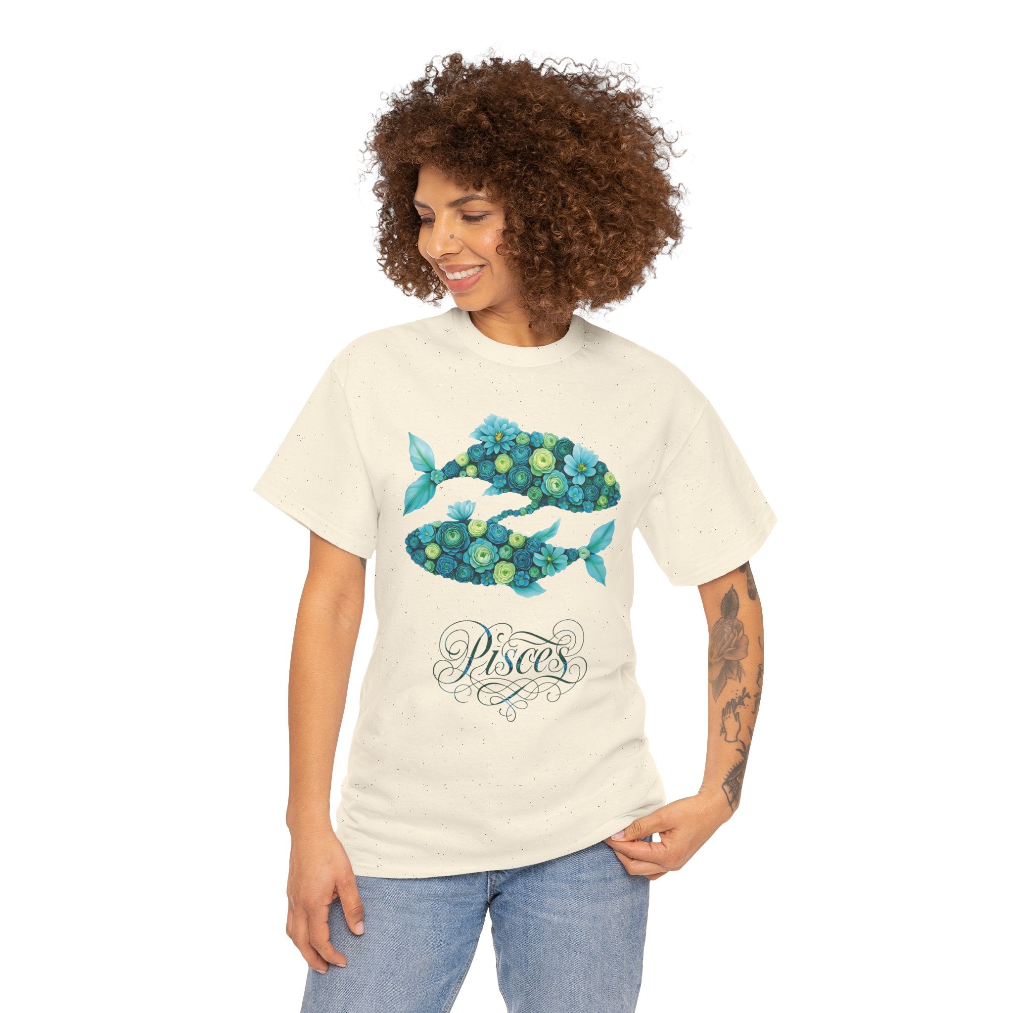 Pisces Floral Zodiac Apparel, Astrological Gift, Birthday Shirt, Horoscope Top, Casual Wear, Astrology Clothing