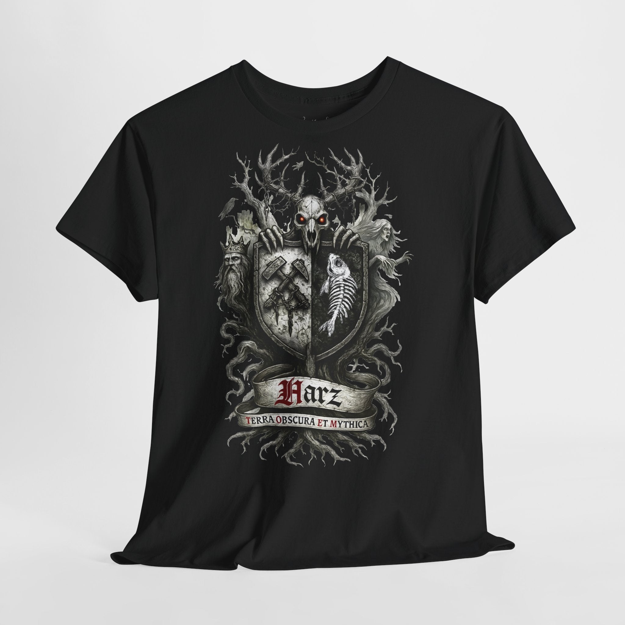 Harz - Mystisch, Magisch, manchmal morbide: Frontprint, Unisex T-Shirt **Grimwater-Edition**