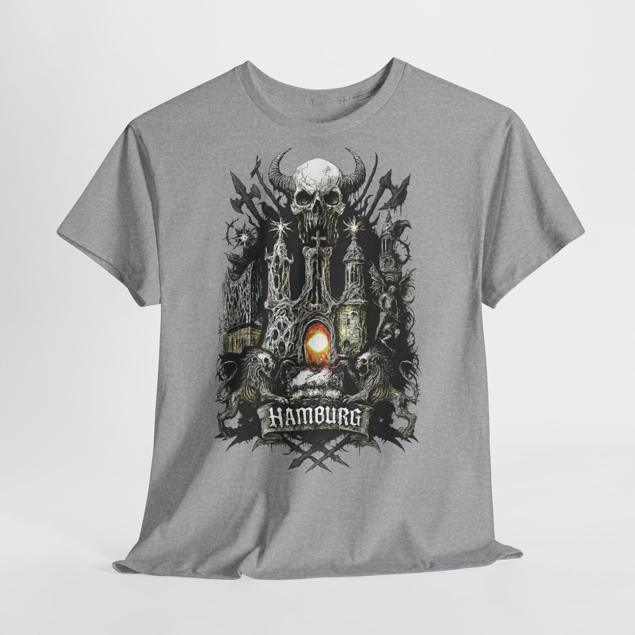 Hamburg - Frontprint, Unisex T-Shirt: **Grimwater-Edition**