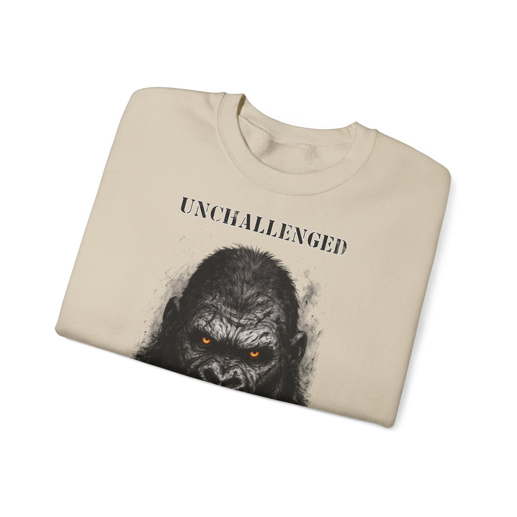 Gorilla - Unchallenged: Animals-Collection, Frontprint, Unisex Sweatshirt