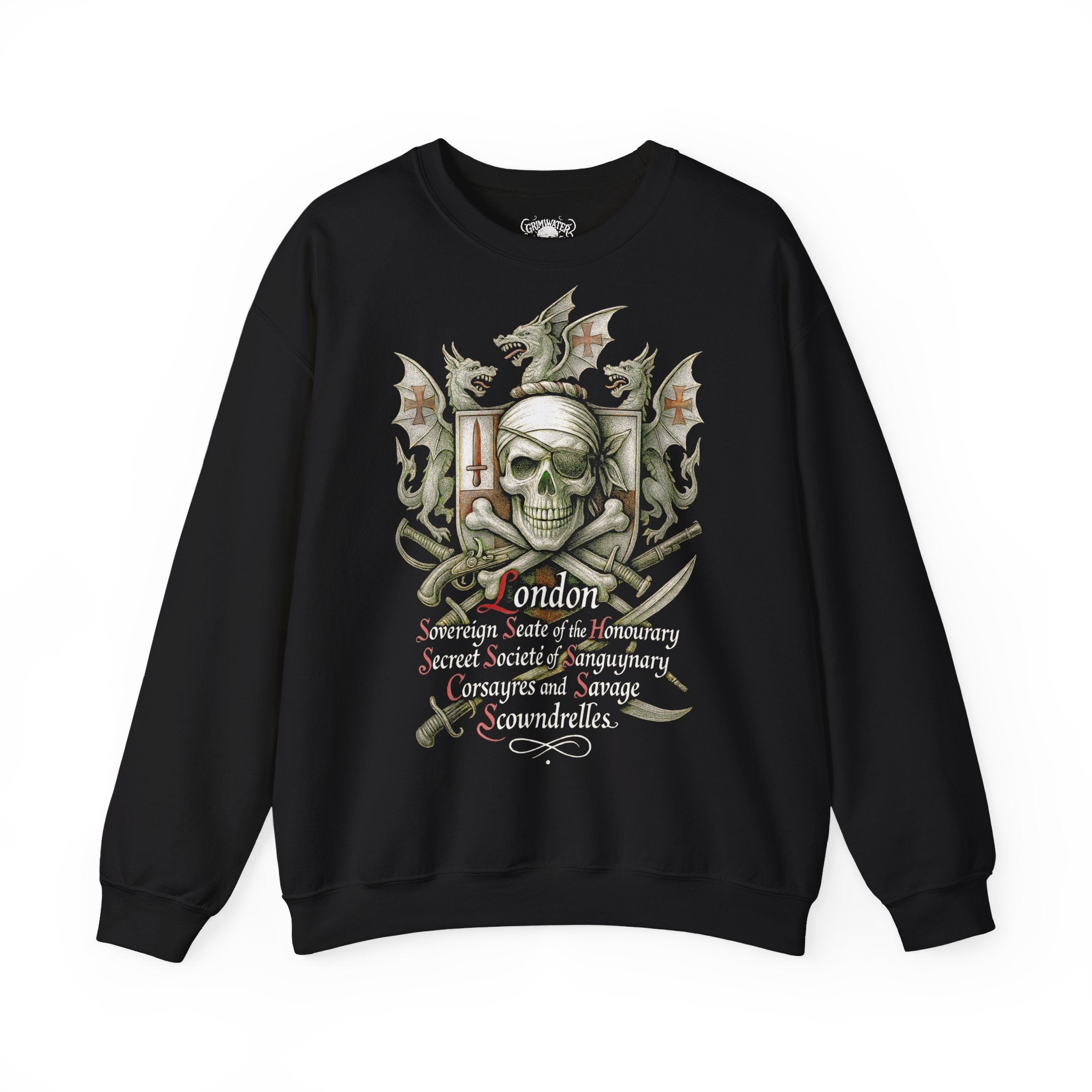 London:, Frontprint, Unisex Sweatshirt **Grimwater-Edition**