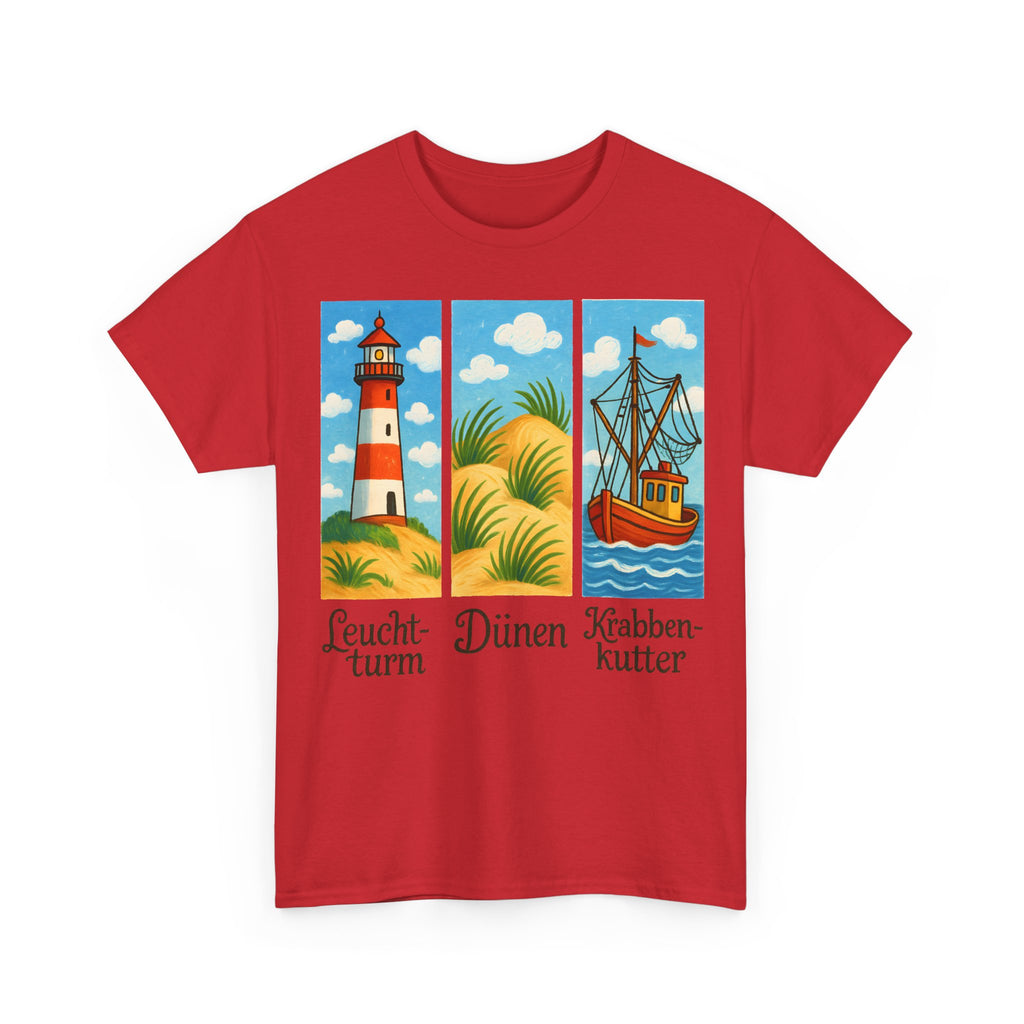 Nordsee, Ostsee - Reicht mir schon! Frontprint, Unisex T-Shirt