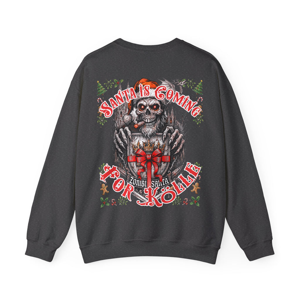 Santa Claus coming 4 Kölle: Front-/Backprint, Unisex Sweatshirt
