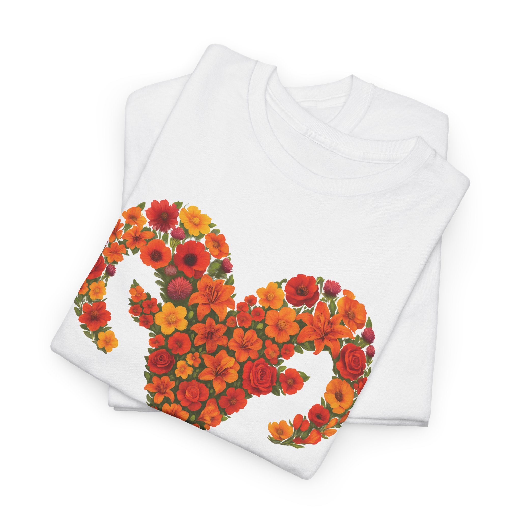 Aries Floral Zodiac Tee, Astrology Gift, Unisex Cotton T-Shirt, Horoscope Apparel, Birthday Gift, Celestial Fashion