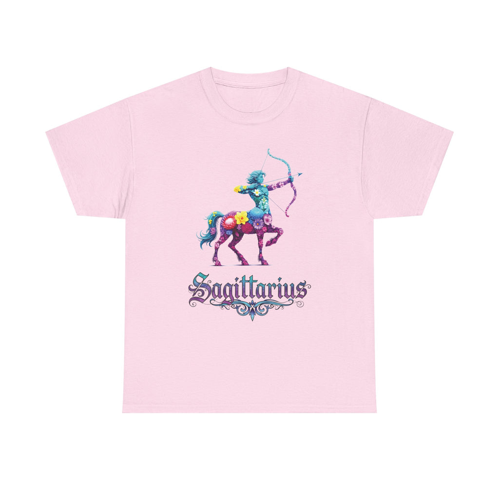 Sagittarius - Floral Zodiac Tee, Astrology Shirt, Zodiac Gift, Horoscope T-Shirt, Birthday Apparel, Celestial Fashion