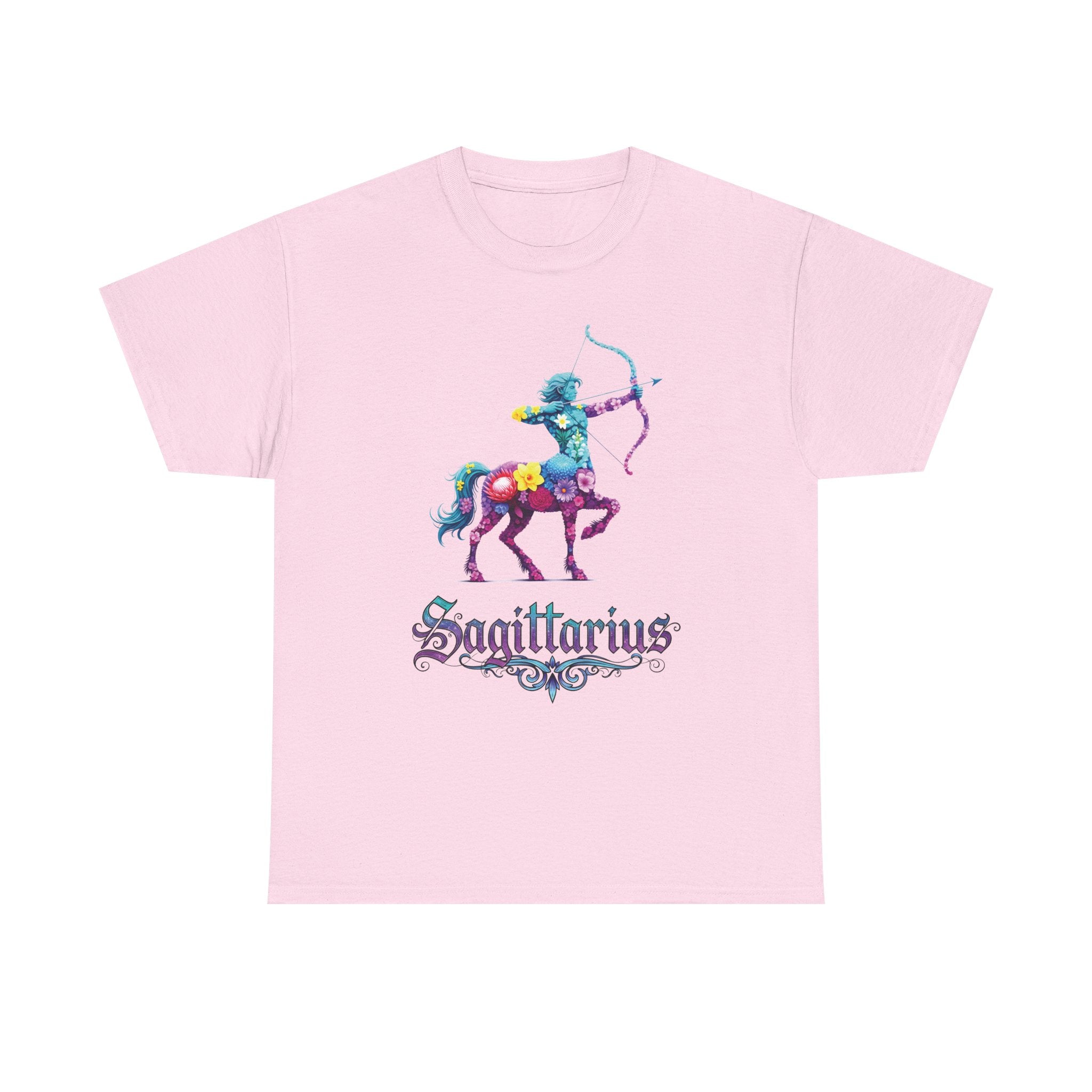 Sagittarius - Floral Zodiac Tee, Astrology Shirt, Zodiac Gift, Horoscope T-Shirt, Birthday Apparel, Celestial Fashion