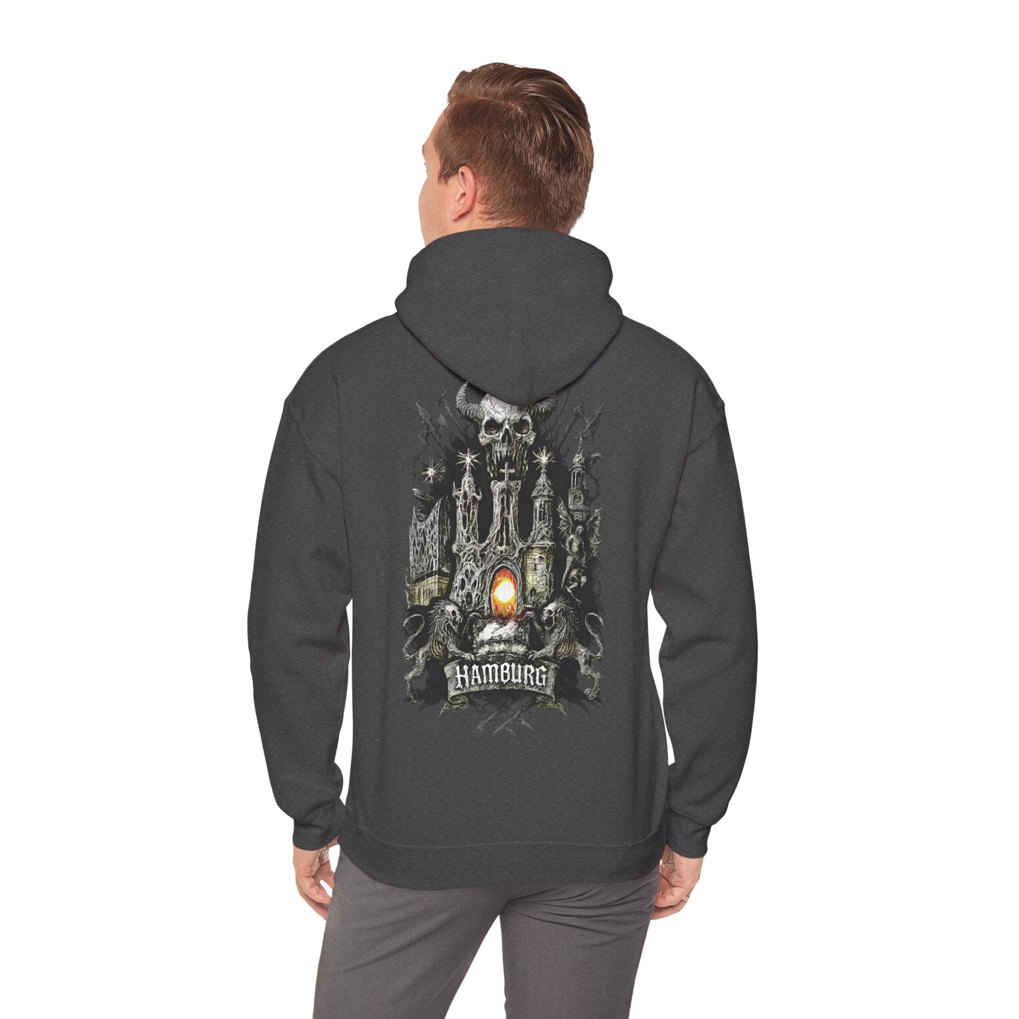 Hamburg "Night Crew" - Front-/Backprint Unisex Hoodie: **Grimwater-Edition**