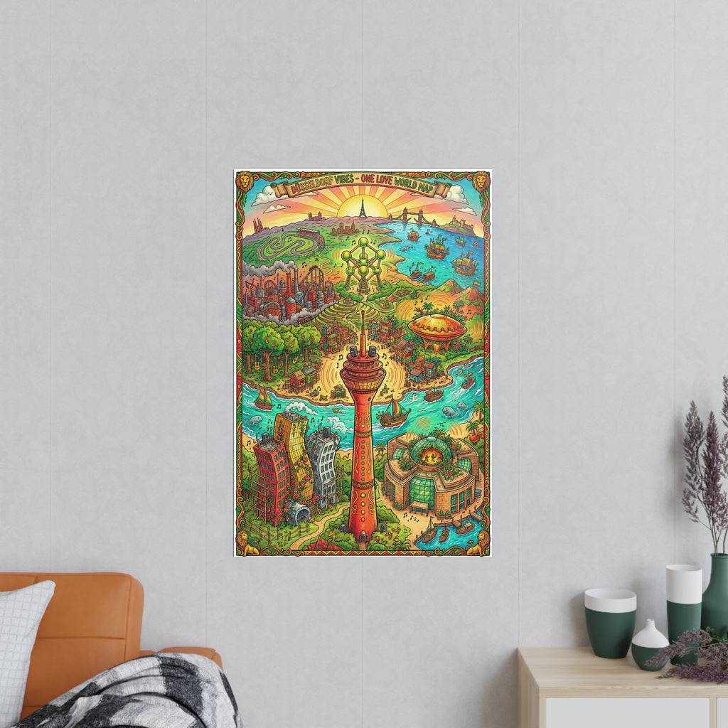 Poster 60 x 90: Düsseldorf (Reggae Collection)