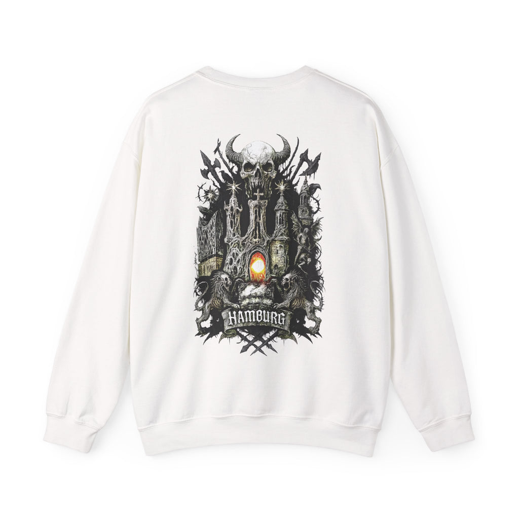 Hamburg "Night Crew" - Front-/Backprint, Unisex Sweatshirt: **Grimwater-Edition**