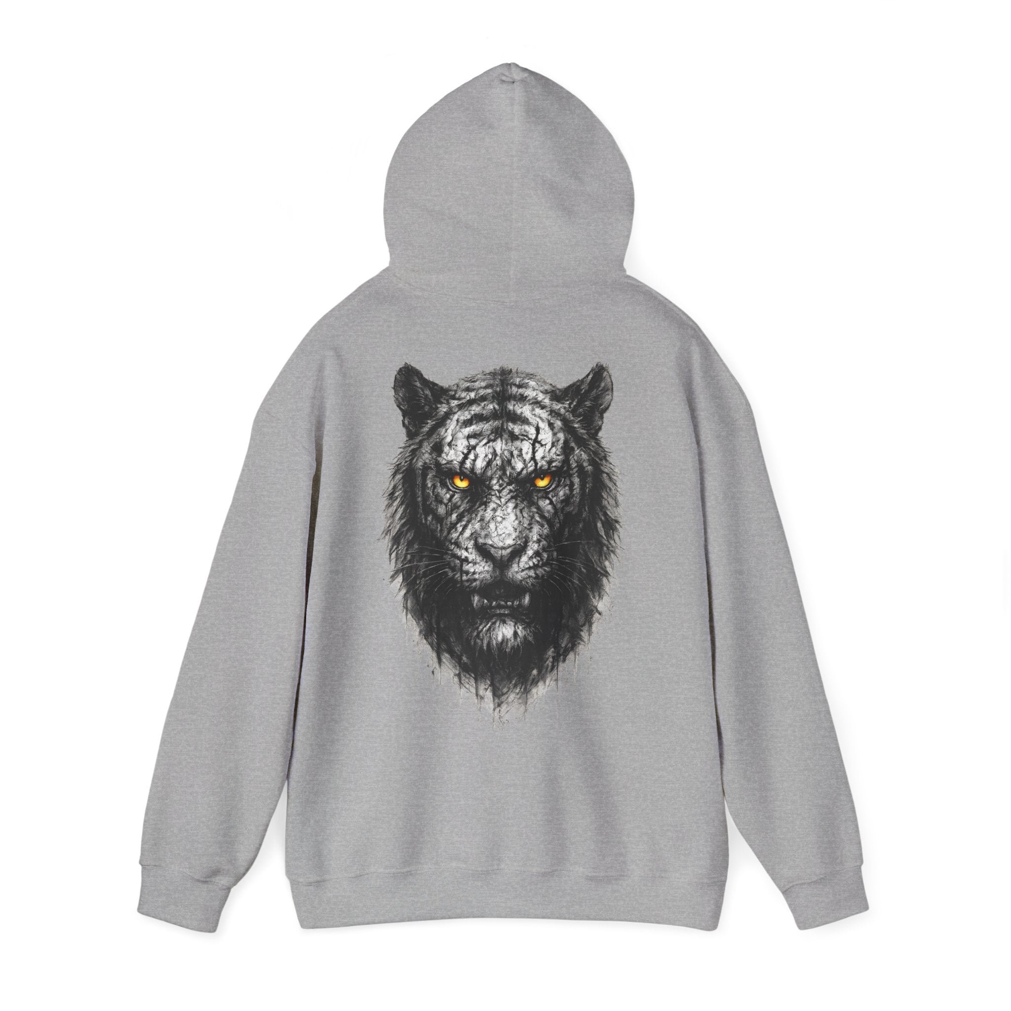Tiger: Backprint, Unisex  Hoodie, Animal-Collection