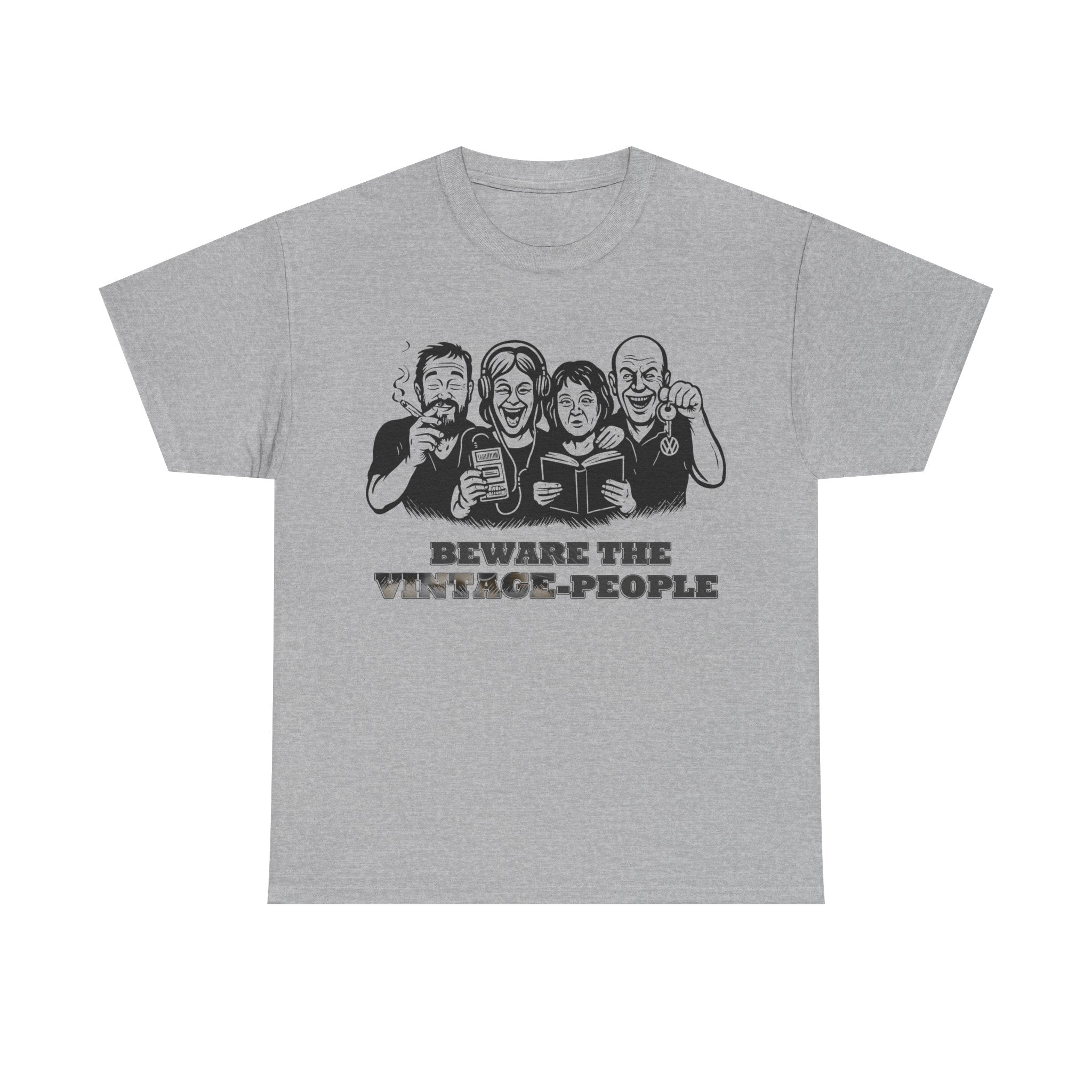 Vintage People: Frontprint, Unisex T-Shirt