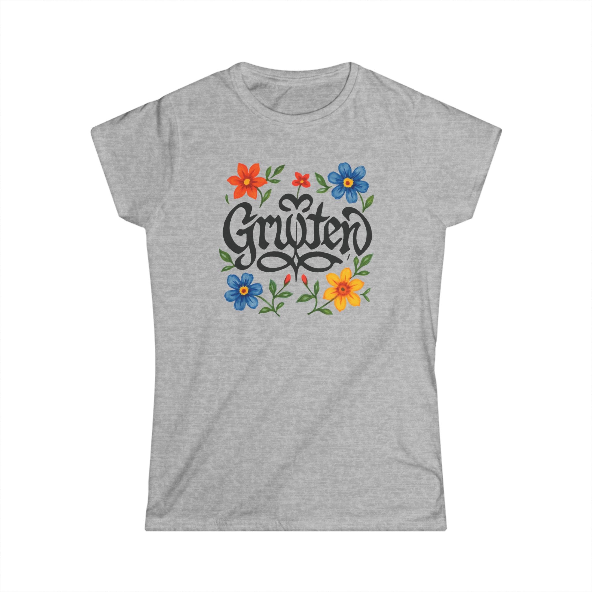 Gruiten Women's Tee - Floral Gruiten - the Vibrant and Optimistic green heart of the Kreis Mettmann
