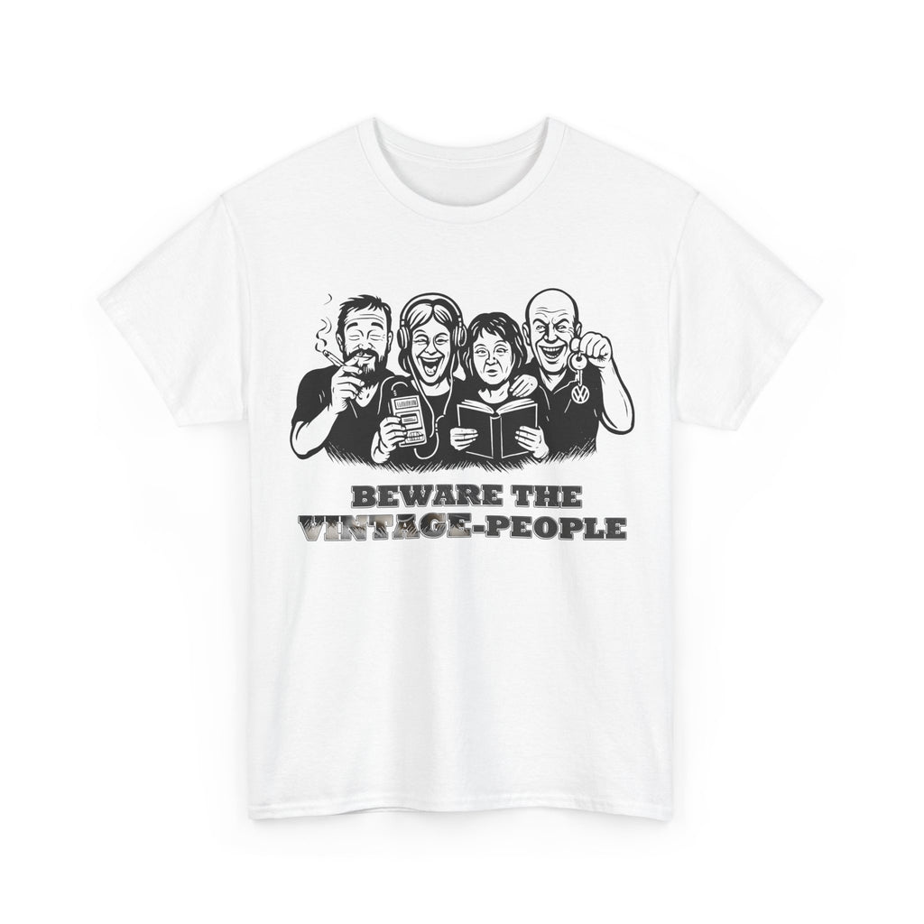 Vintage People: Frontprint, Unisex T-Shirt