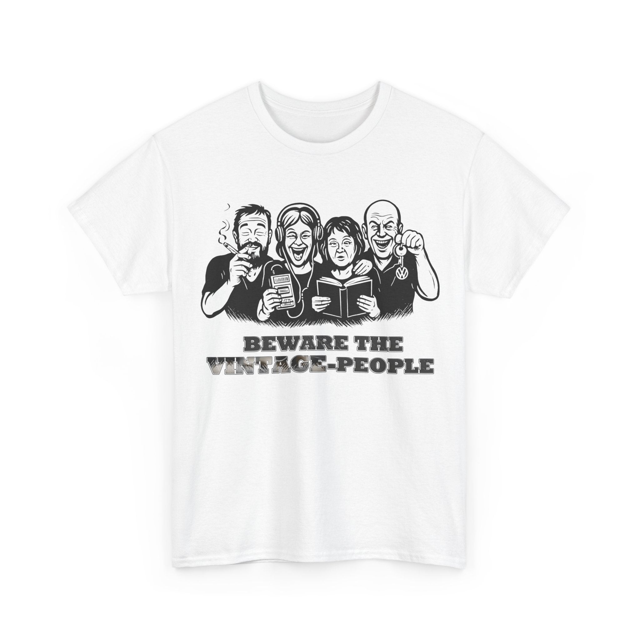 Vintage People: Frontprint, Unisex T-Shirt