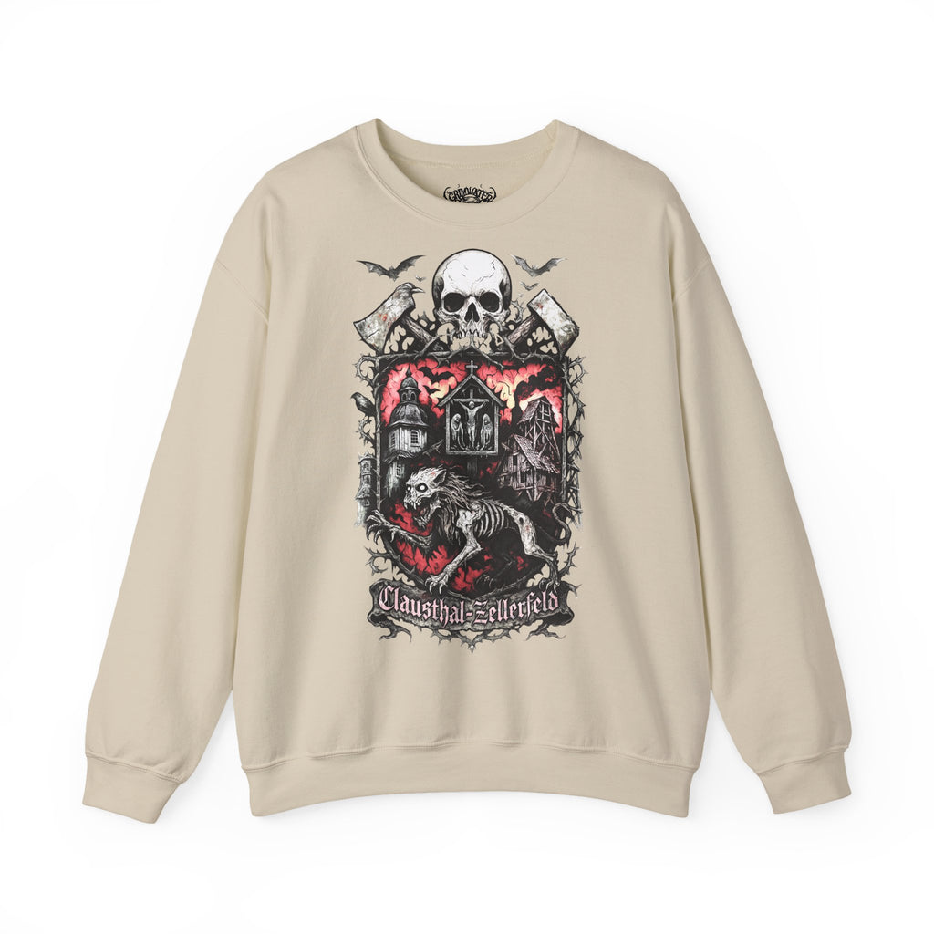 Clausthal-Zellerfeld: Harz-Collection, Frontprint, Unisex Sweatshirt **Grimwater-Edition**