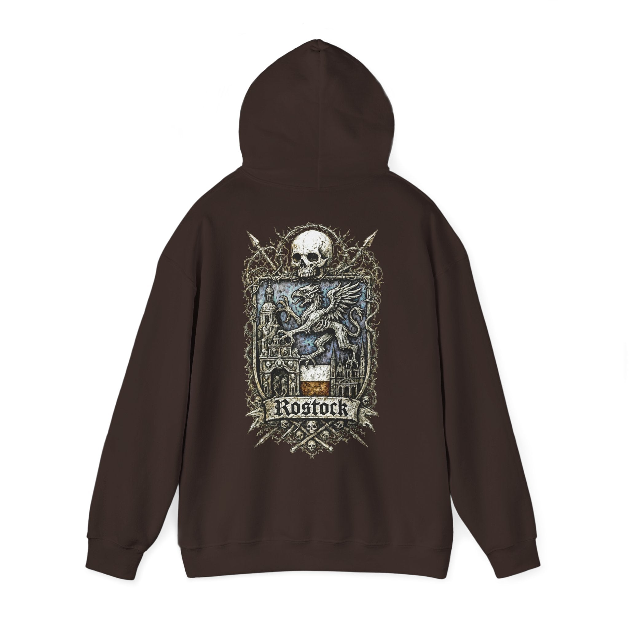 Rostock: Front-/Backprint, Unisex Hoodie **Grimwater-Edition**