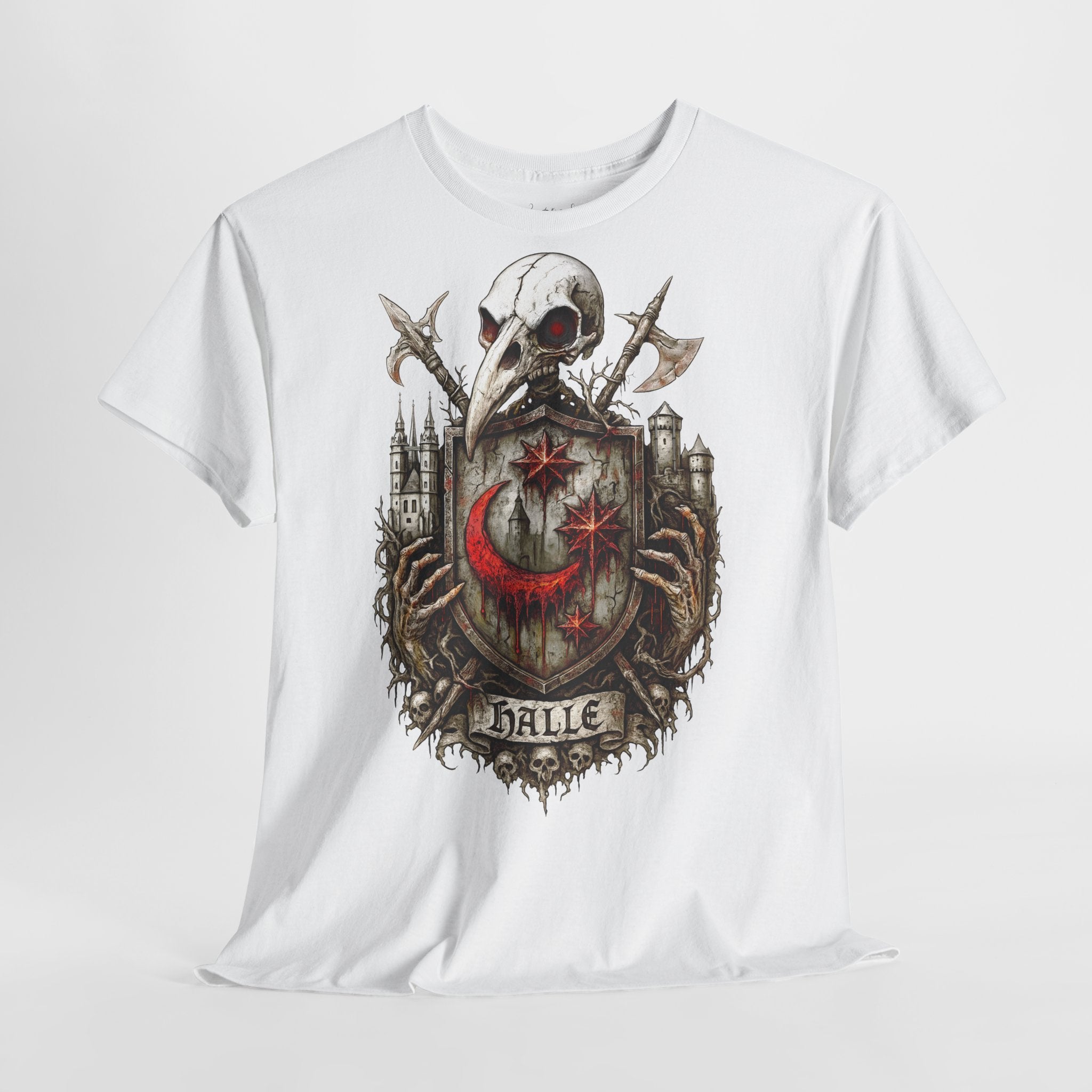 Halle: Frontprint, Unisex T-Shirt **Grimwater-Edition**