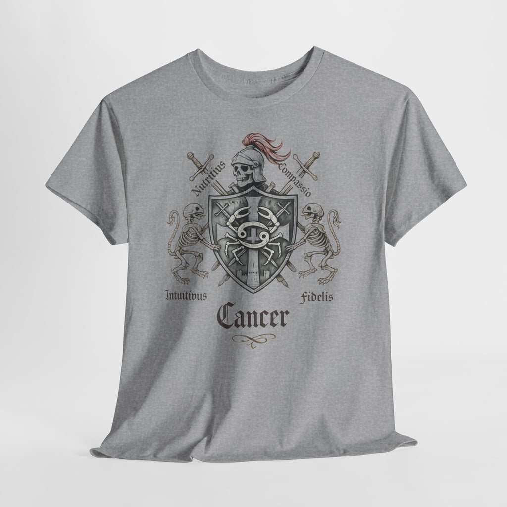 Krebs: Frontprint, Unisex T-Shirt **Grimwater-Edition** Sternzeichen Astrologie (Cancer)