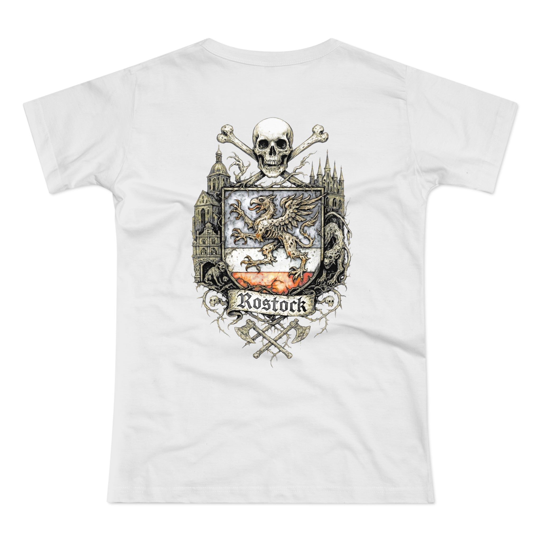 Rostock: Front-/Backprint, Womens' T-Shirt **Grimwater-Edition**