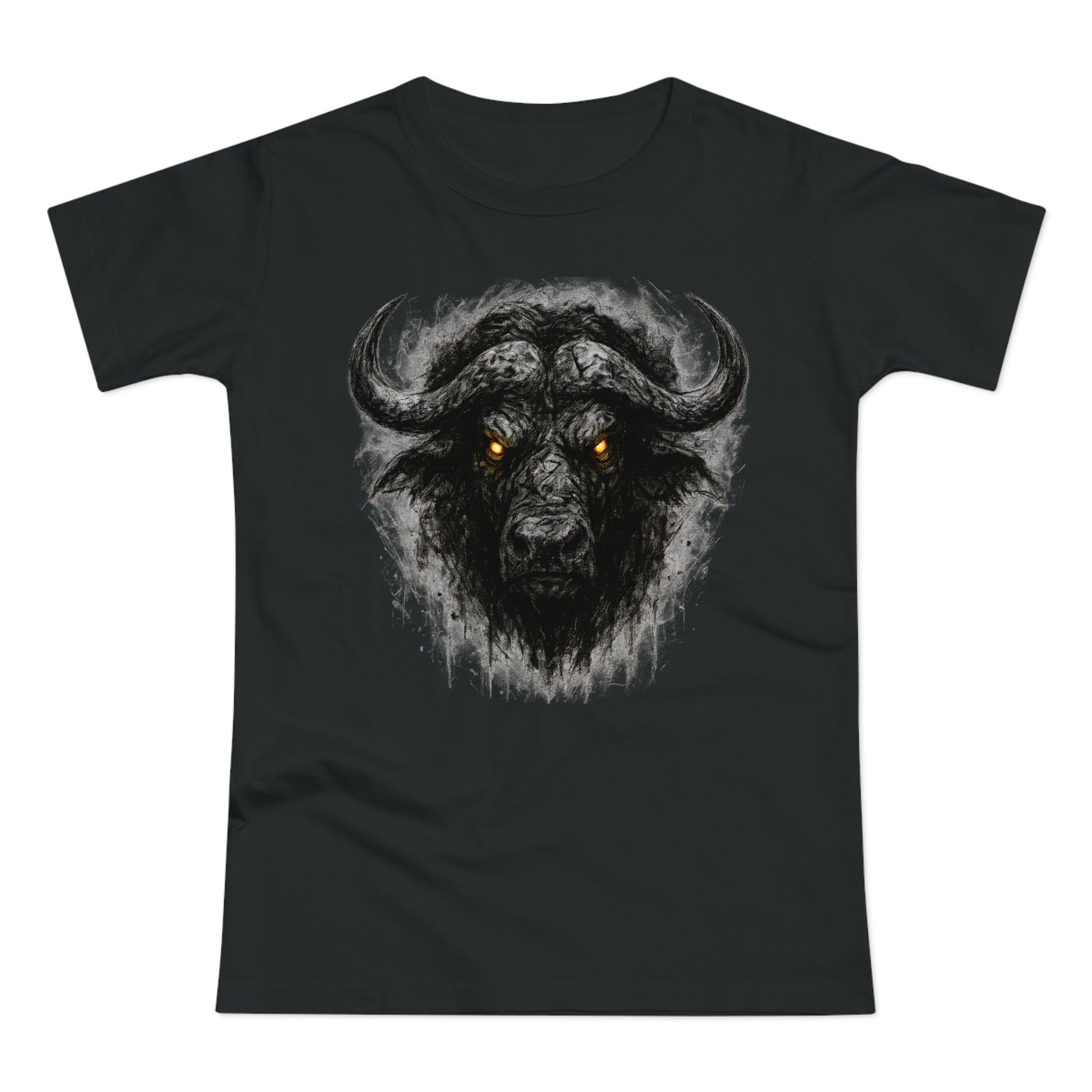 Büffel: Frontprint, Women's T-Shirt - Animal-Collection