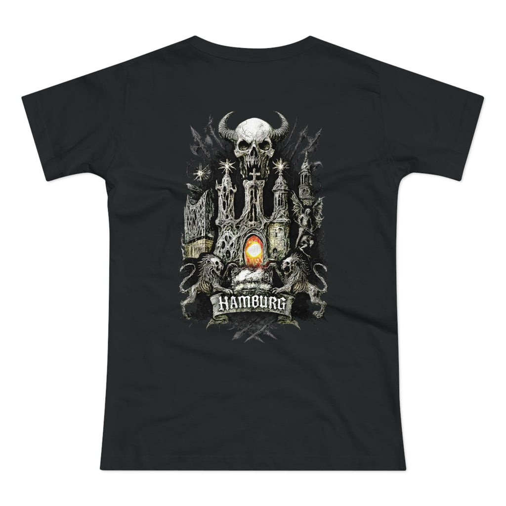 Hamburg "Night Crew" - Front-/Backprint, Womens' T-Shirt: **Grimwater-Edition**