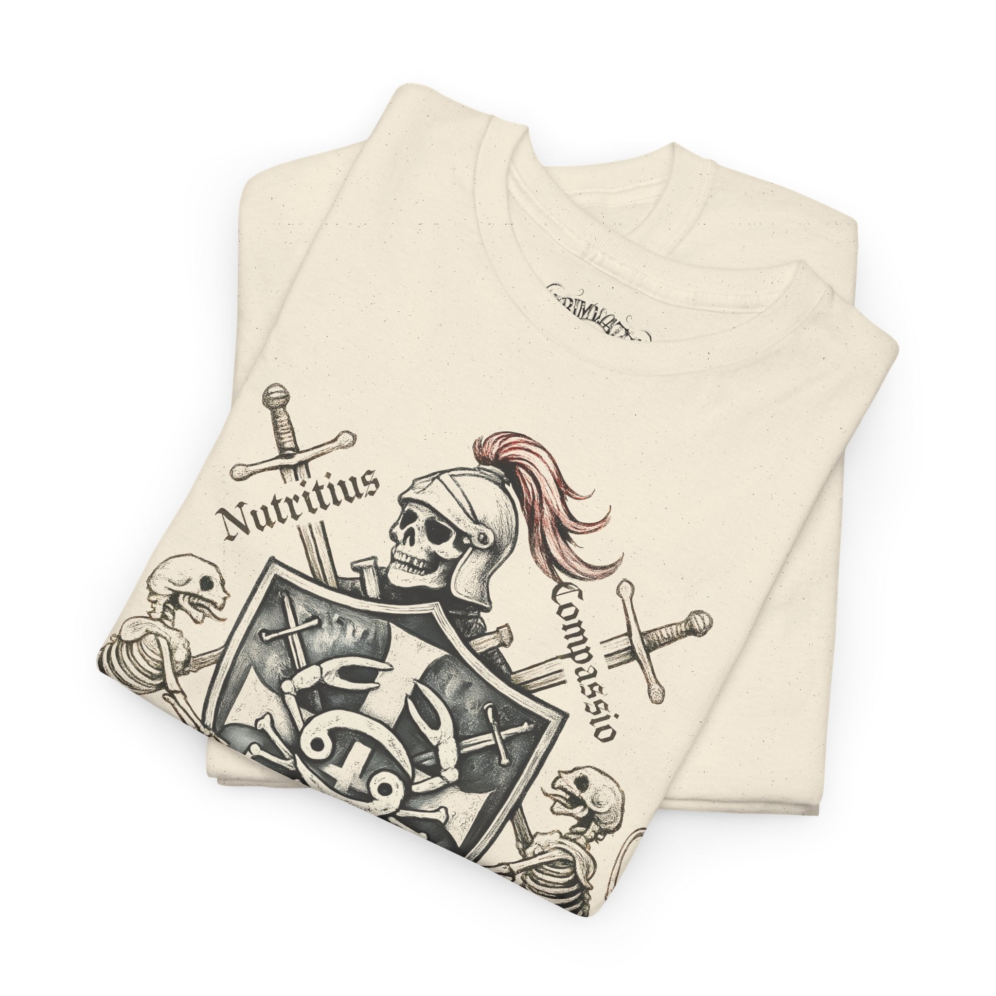 Krebs: Frontprint, Unisex T-Shirt **Grimwater-Edition** Sternzeichen Astrologie (Cancer)