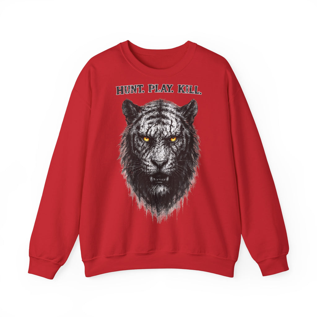 Tiger - Hunt. Play. Kill: Animals-Collection, Frontprint, Unisex Sweatshirt