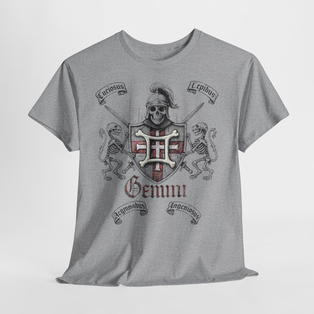 Zwilling: Frontprint, Unisex T-Shirt **Grimwater-Edition** Sternzeichen Astrologie (Gemini)