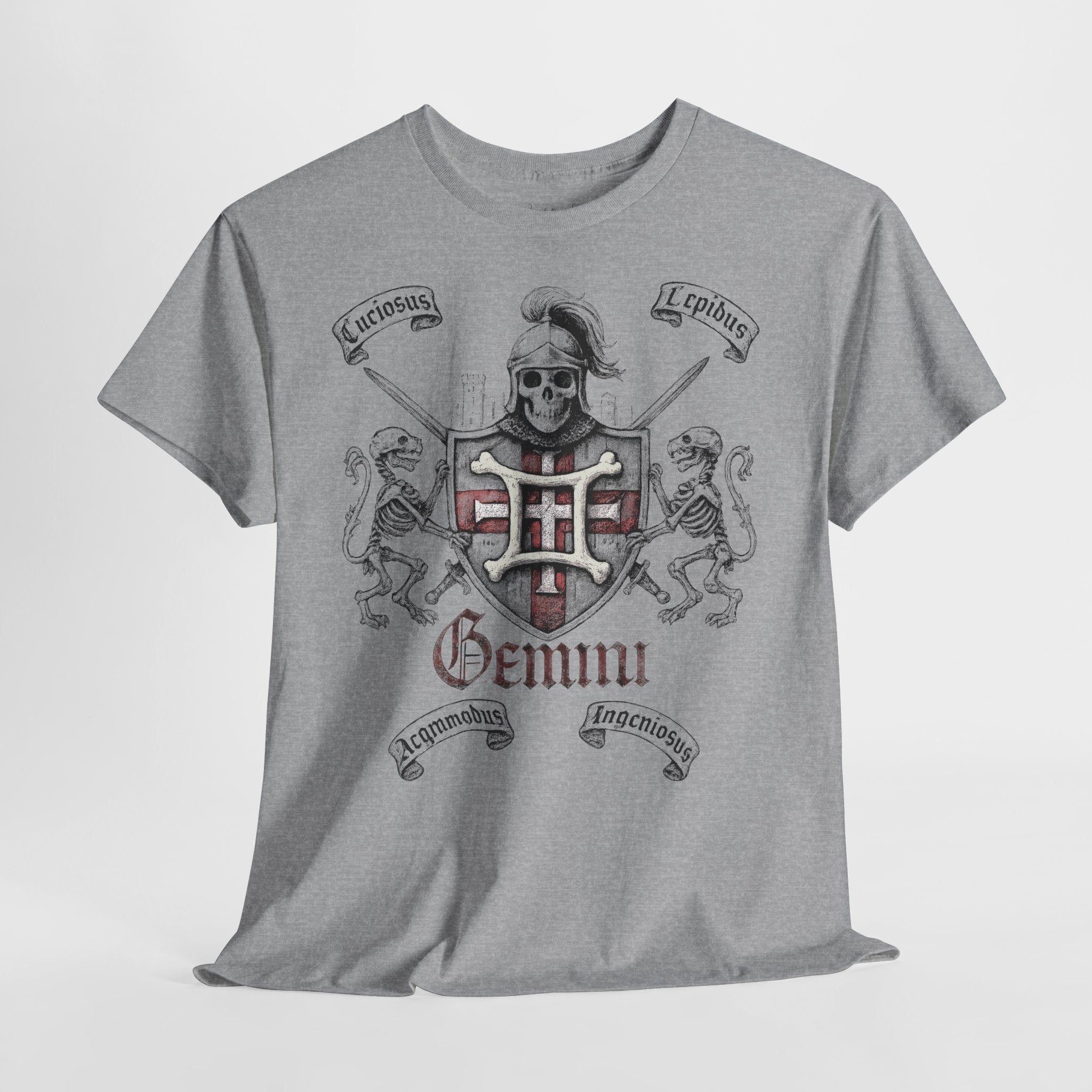 Zwilling: Frontprint, Unisex T-Shirt **Grimwater-Edition** Sternzeichen Astrologie (Gemini)