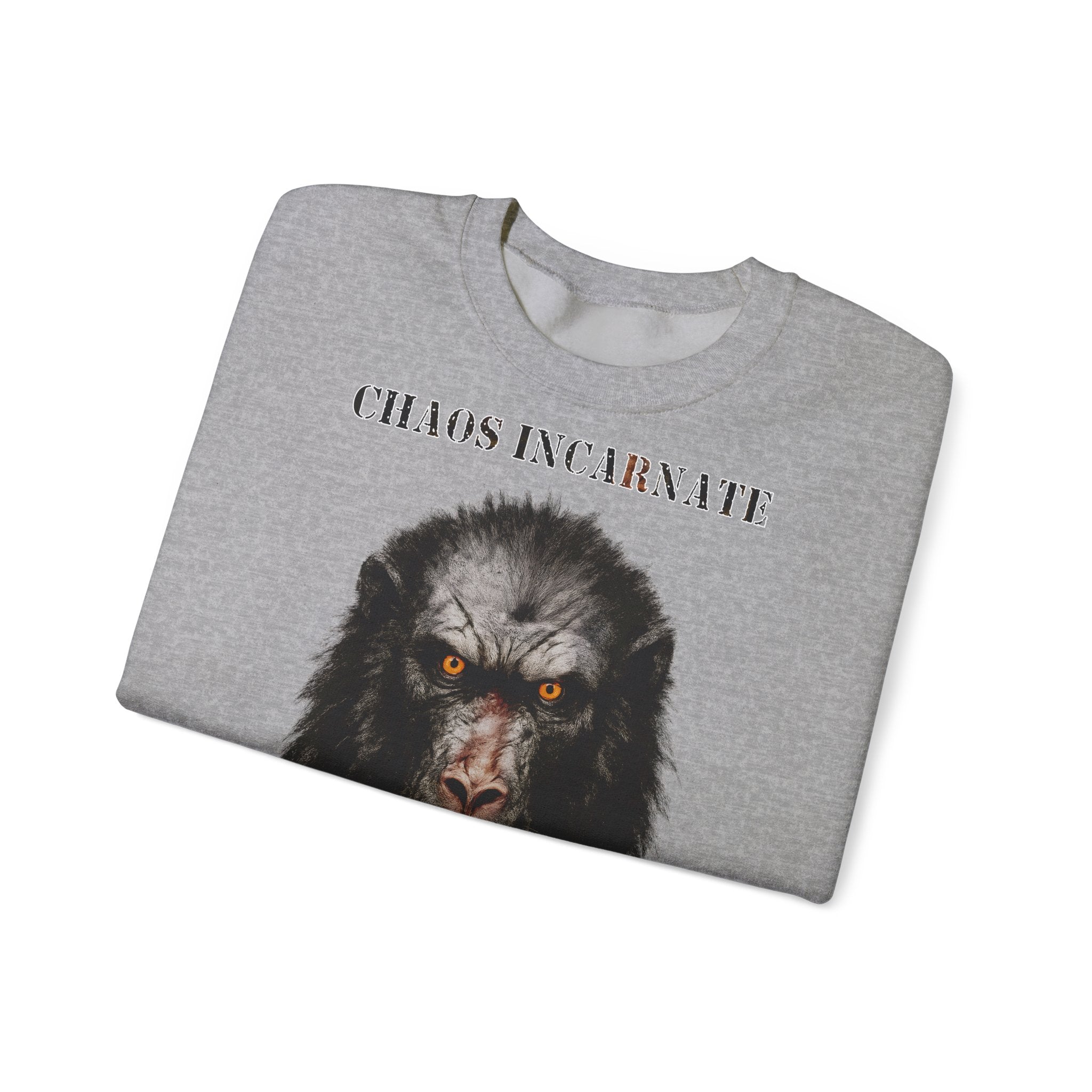 Pavian - Chaos Incarnate: Animals-Collection, Frontprint, Unisex Sweatshirt