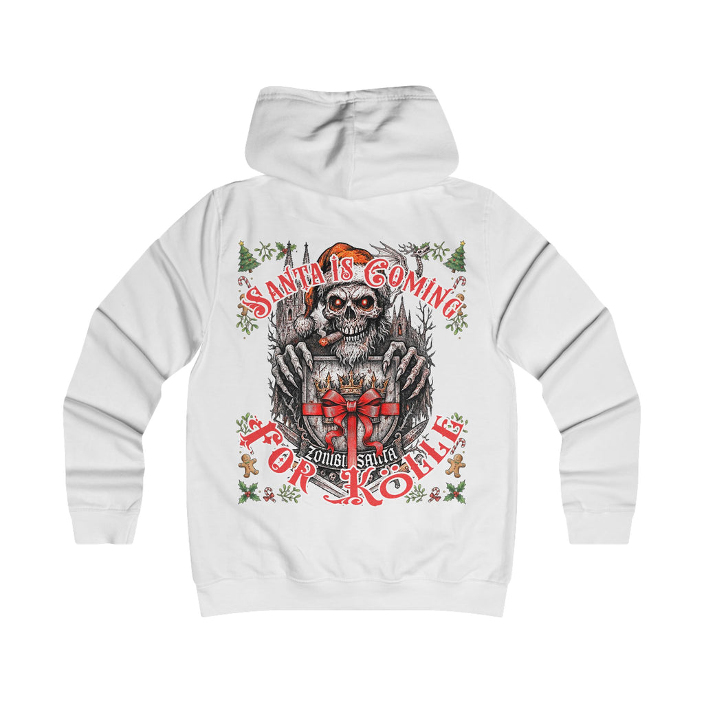 Santa Claus coming 4 Kölle: Front-/Backprint, Womens' Hoodie