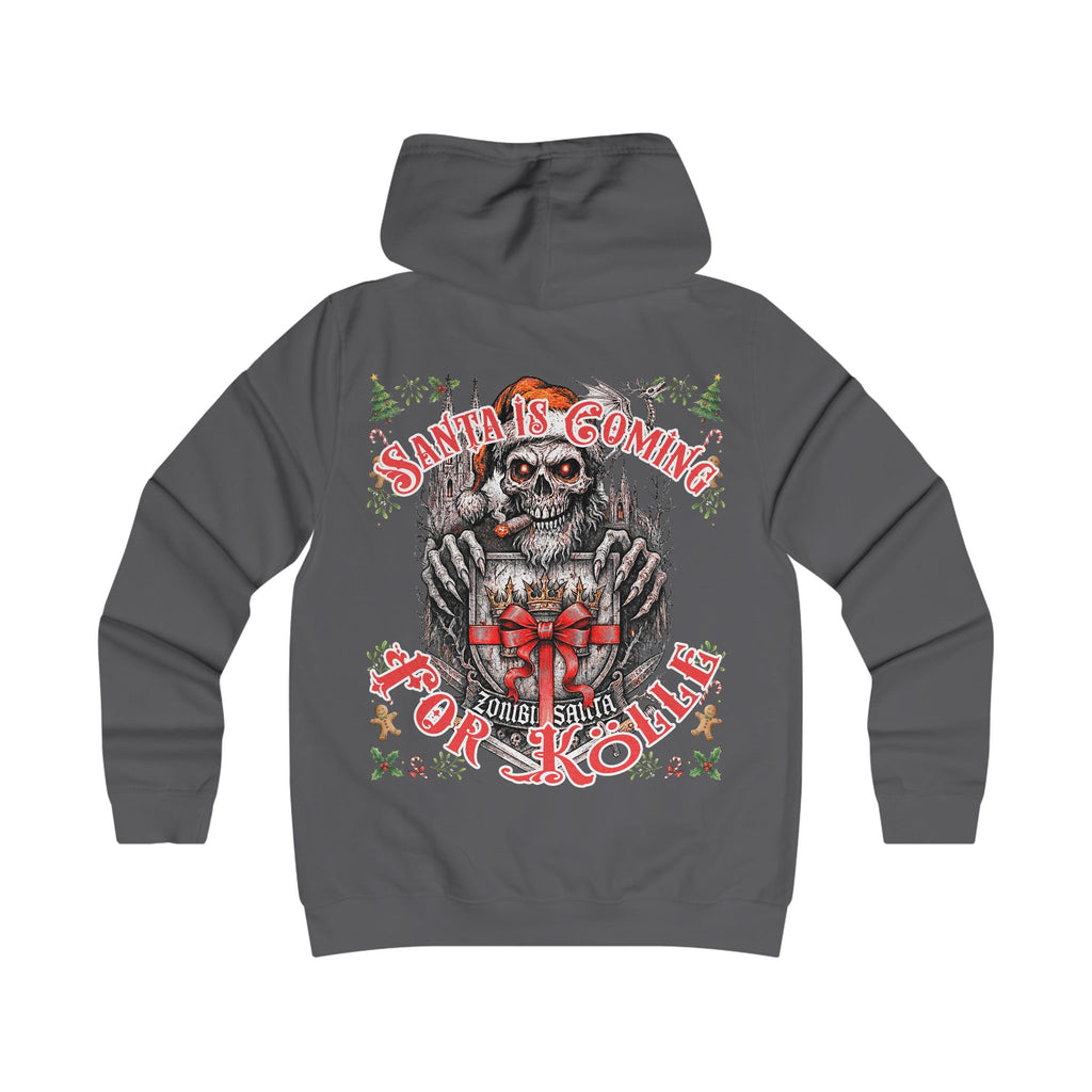 Santa Claus coming 4 Kölle: Front-/Backprint, Womens' Hoodie