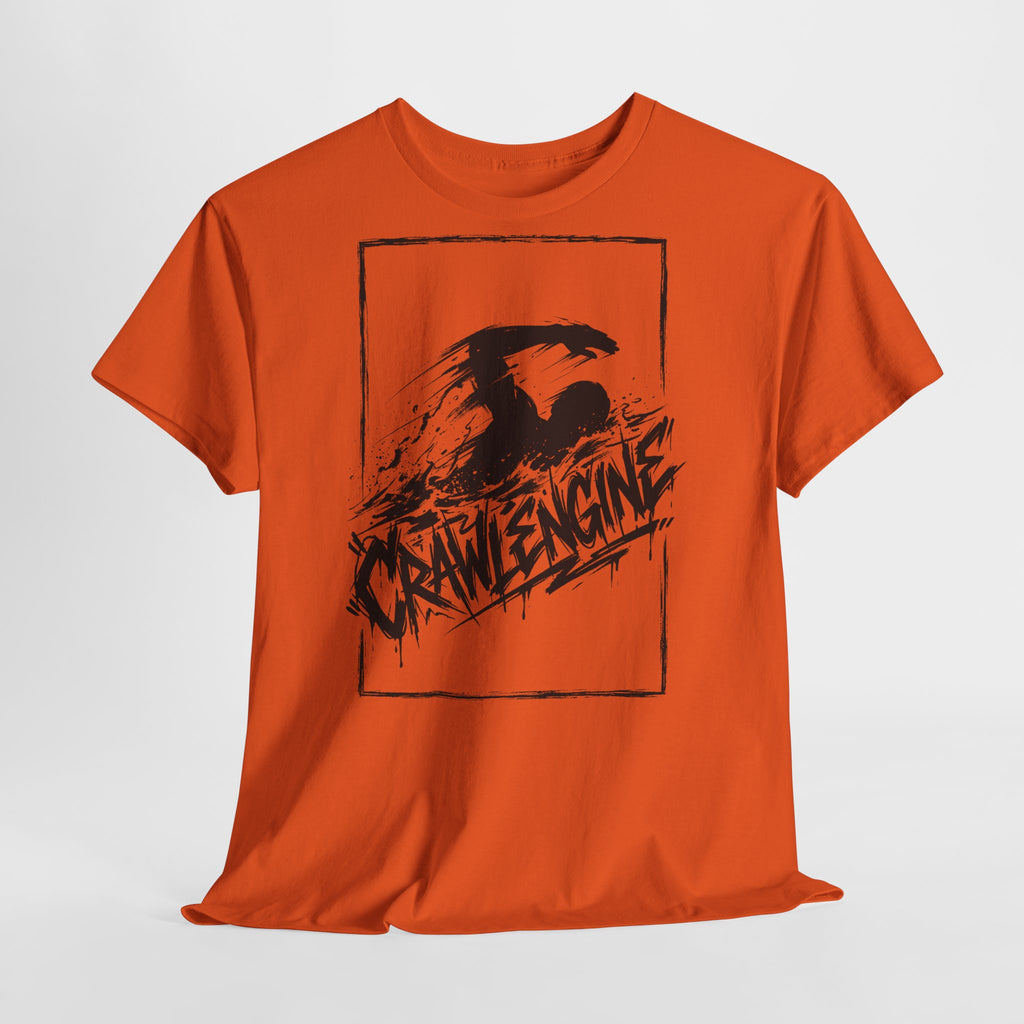 Schwimmen - CRAWLENGINE : Frontprint, Unisex T-Shirt