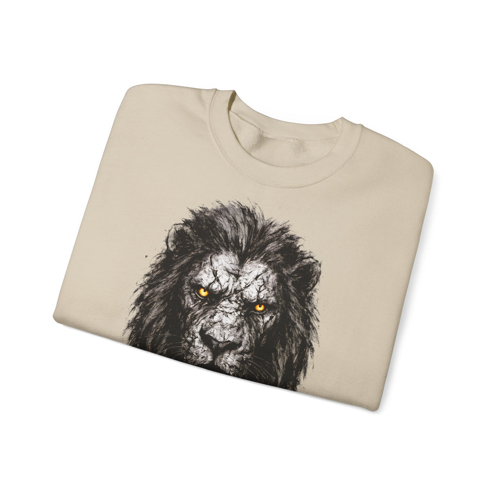 Löwe: Animals-Collection, Frontprint, Unisex Sweatshirt, Majestic Lion