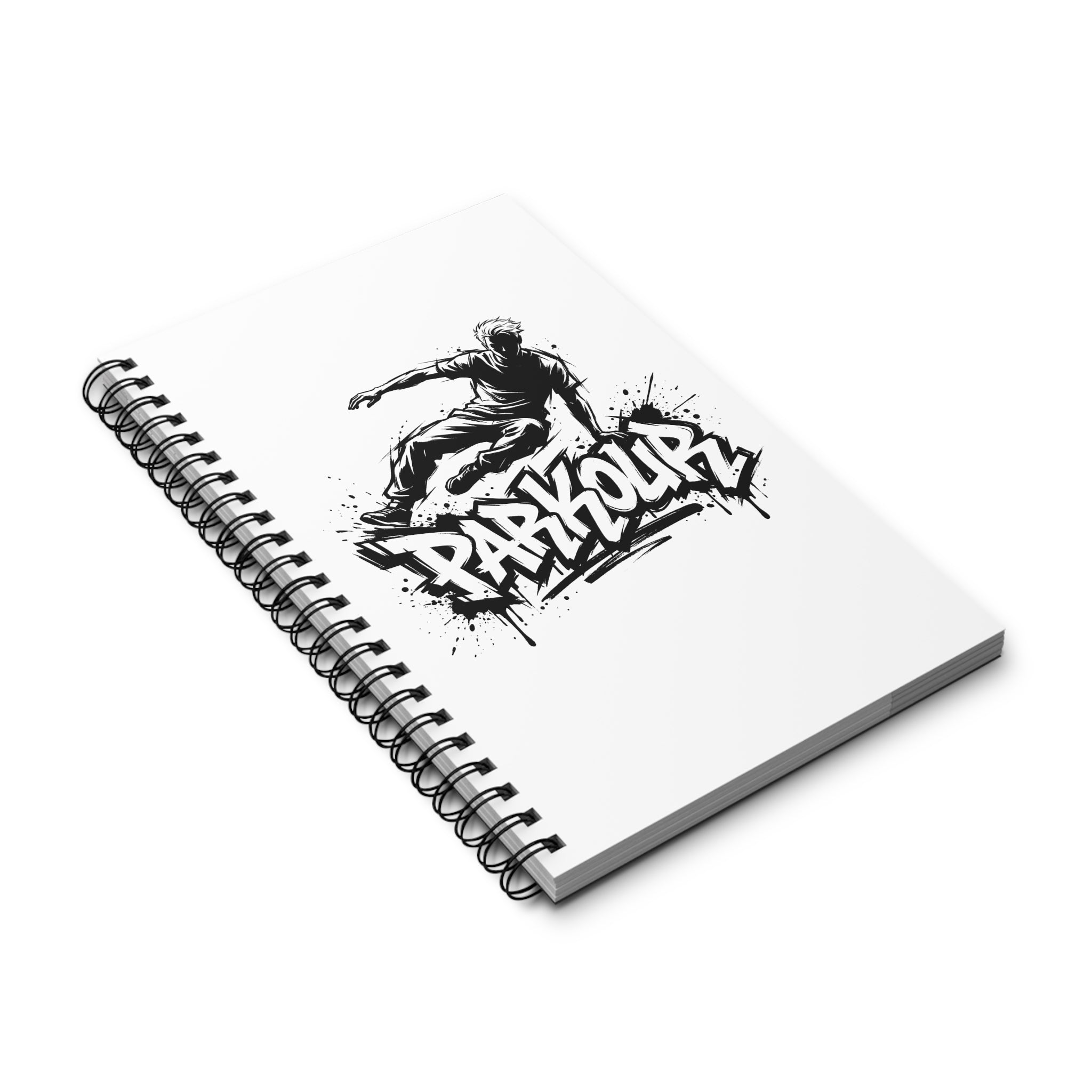Parkour 07 Spiralblock - Urban Graffiti Notebook for Parkour Athletes