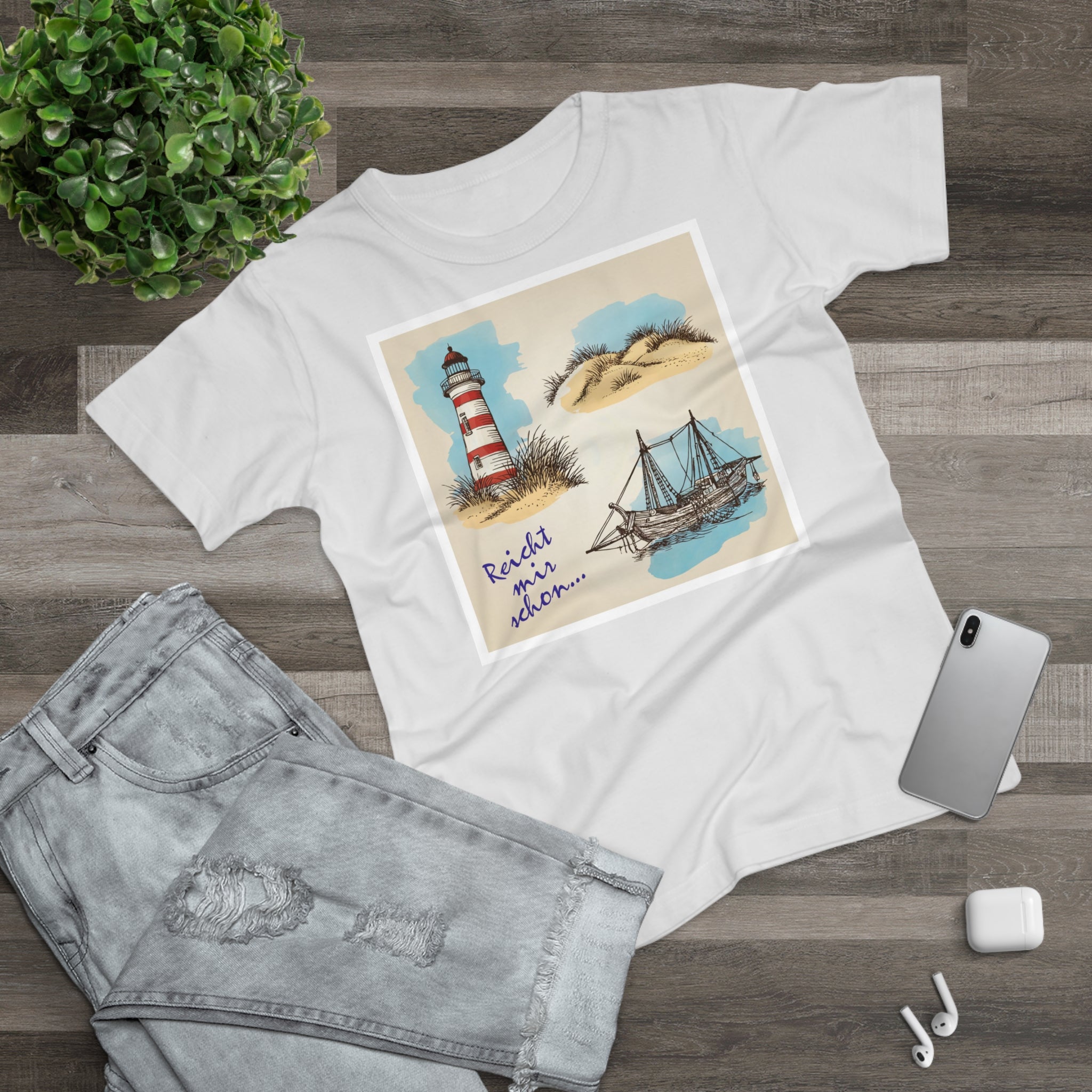 Lighthouse Bliss. Frontprint, Women's T-Shirt, Nautical Tee, Summer Fashion, Beach Vibe, Gift for Ocean Lovers
