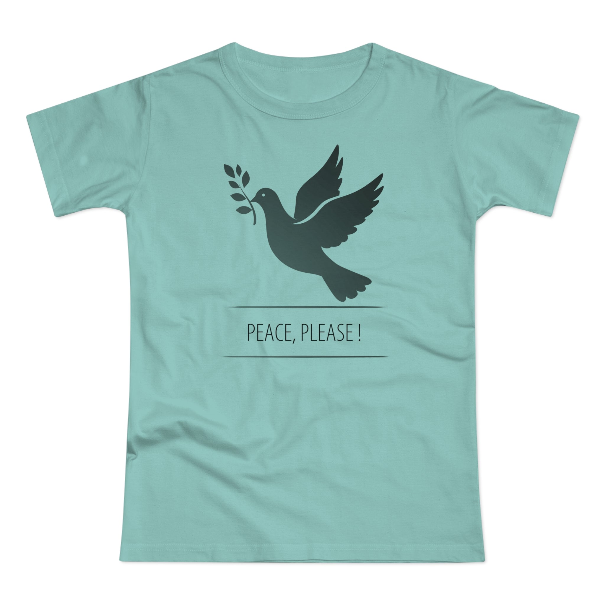 Peaceful Dove, Frontprint, Women's T-Shirt - Casual Wear, Gift for Friends, Inspirational Tee, Mindfulness, Peace Activism