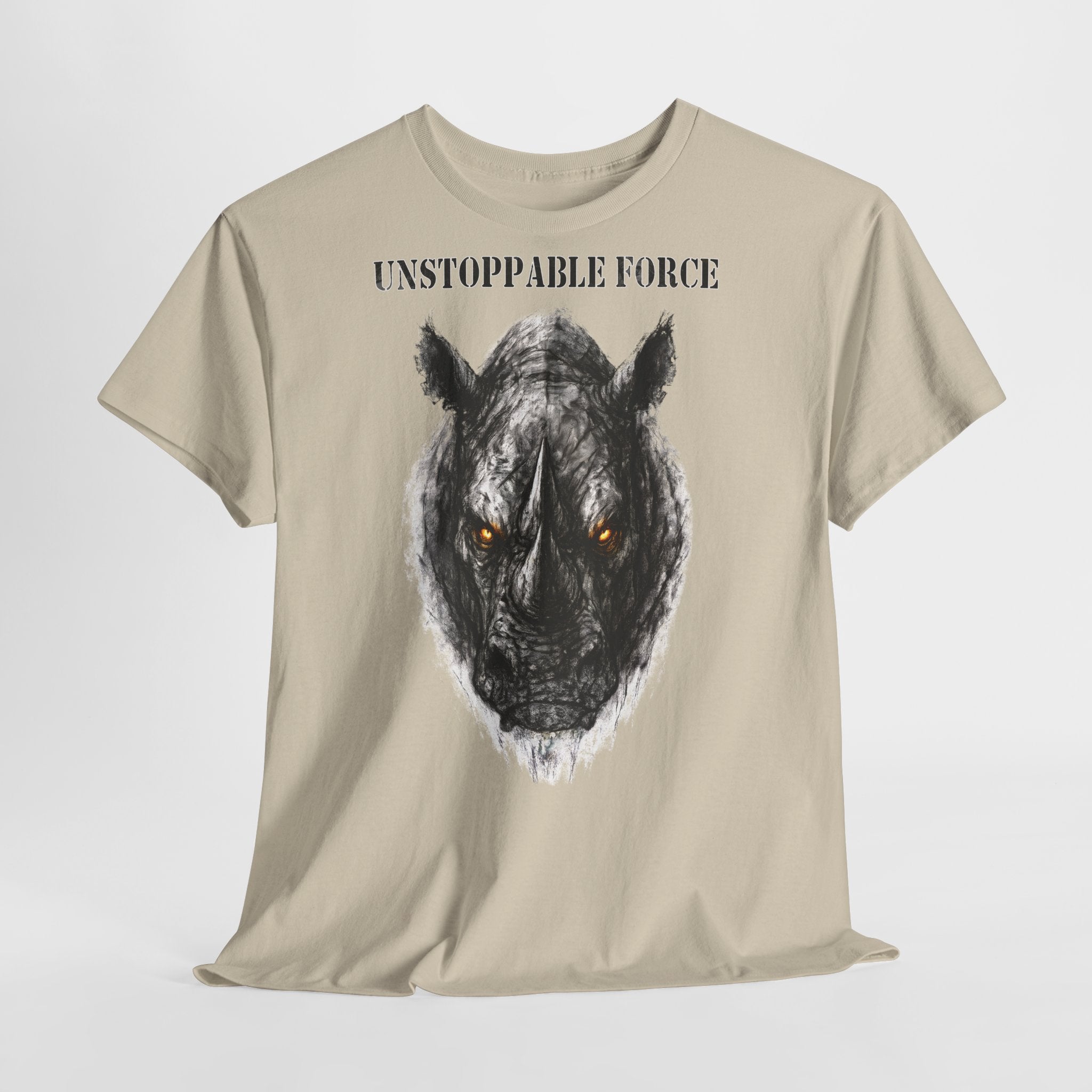 Nashorn - Unstoppable Force: Frontprint, Unisex T-Shirt - Animal-Collection